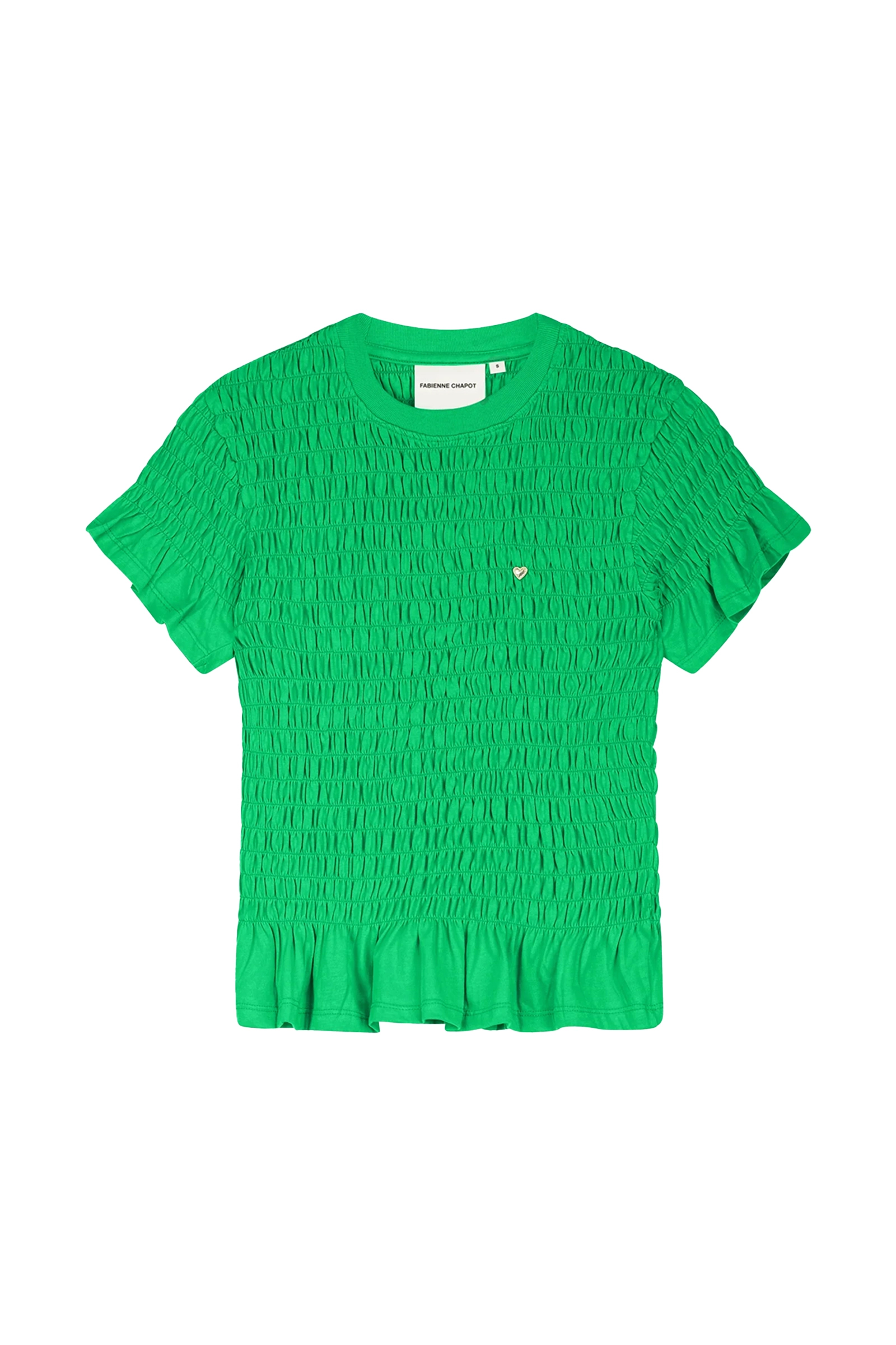 Dames t-shirt korte mouw groen