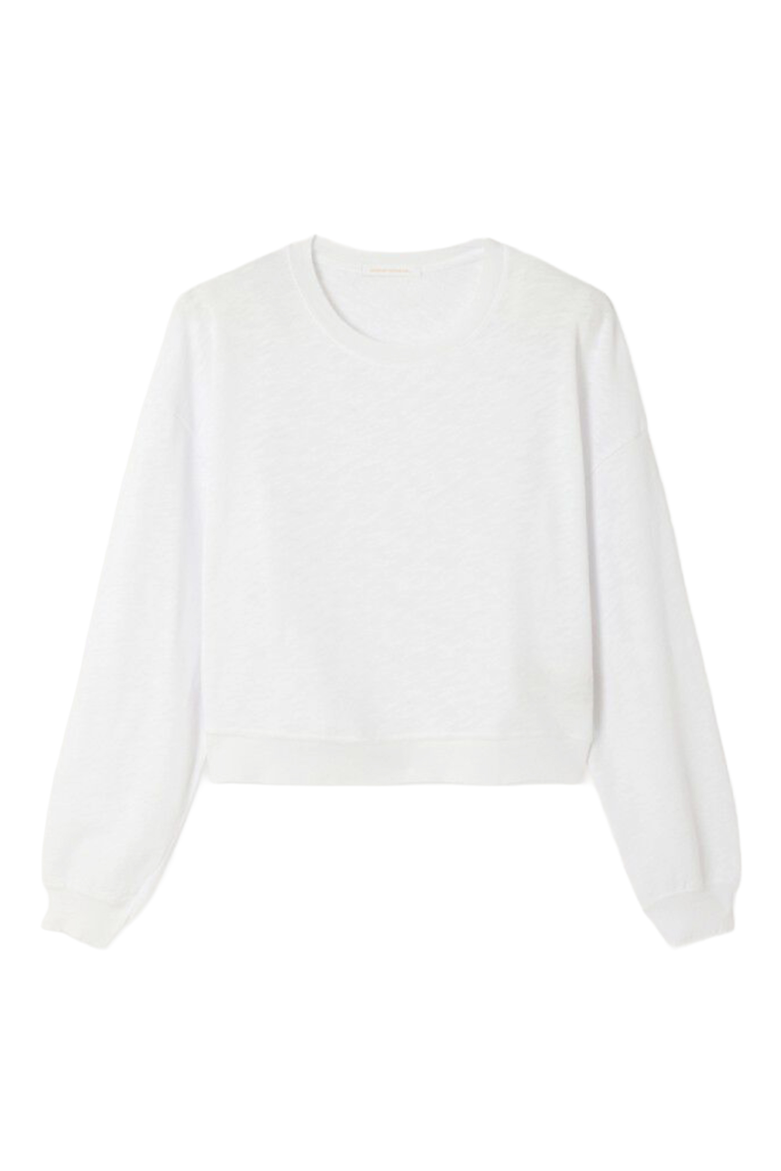 Dames t-shirt lange mouw wit