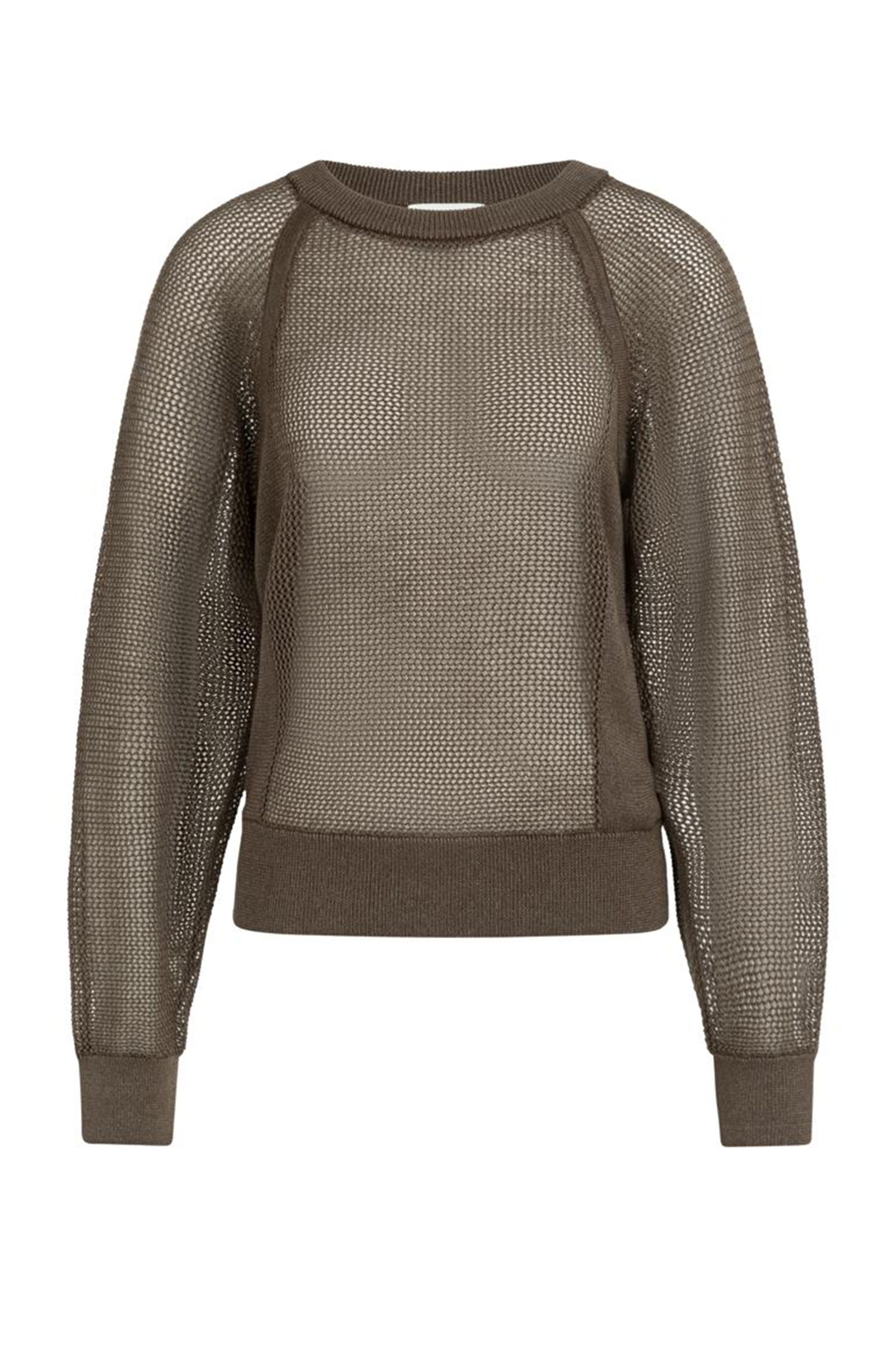Dames sweater bruin