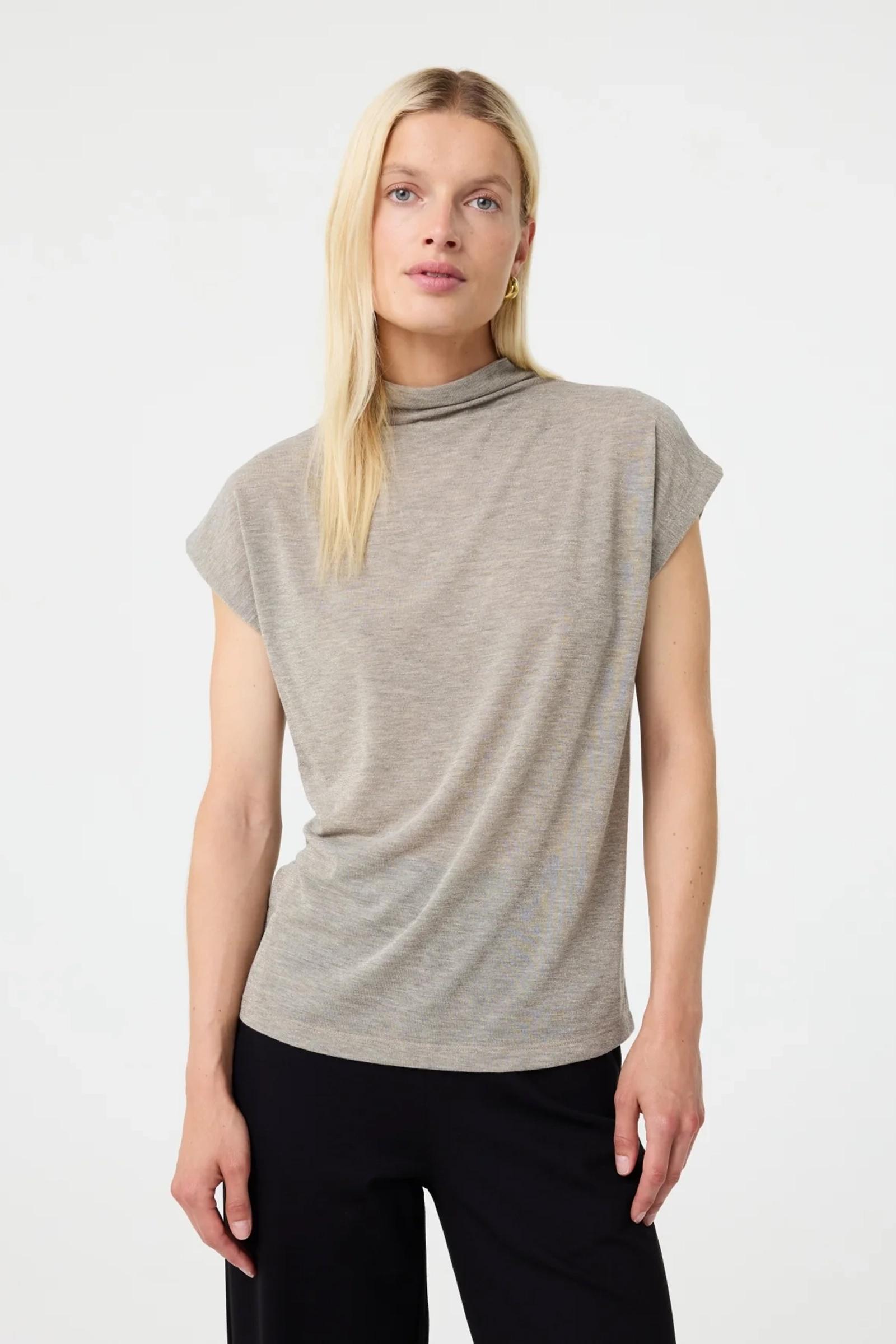 Dames top grijs