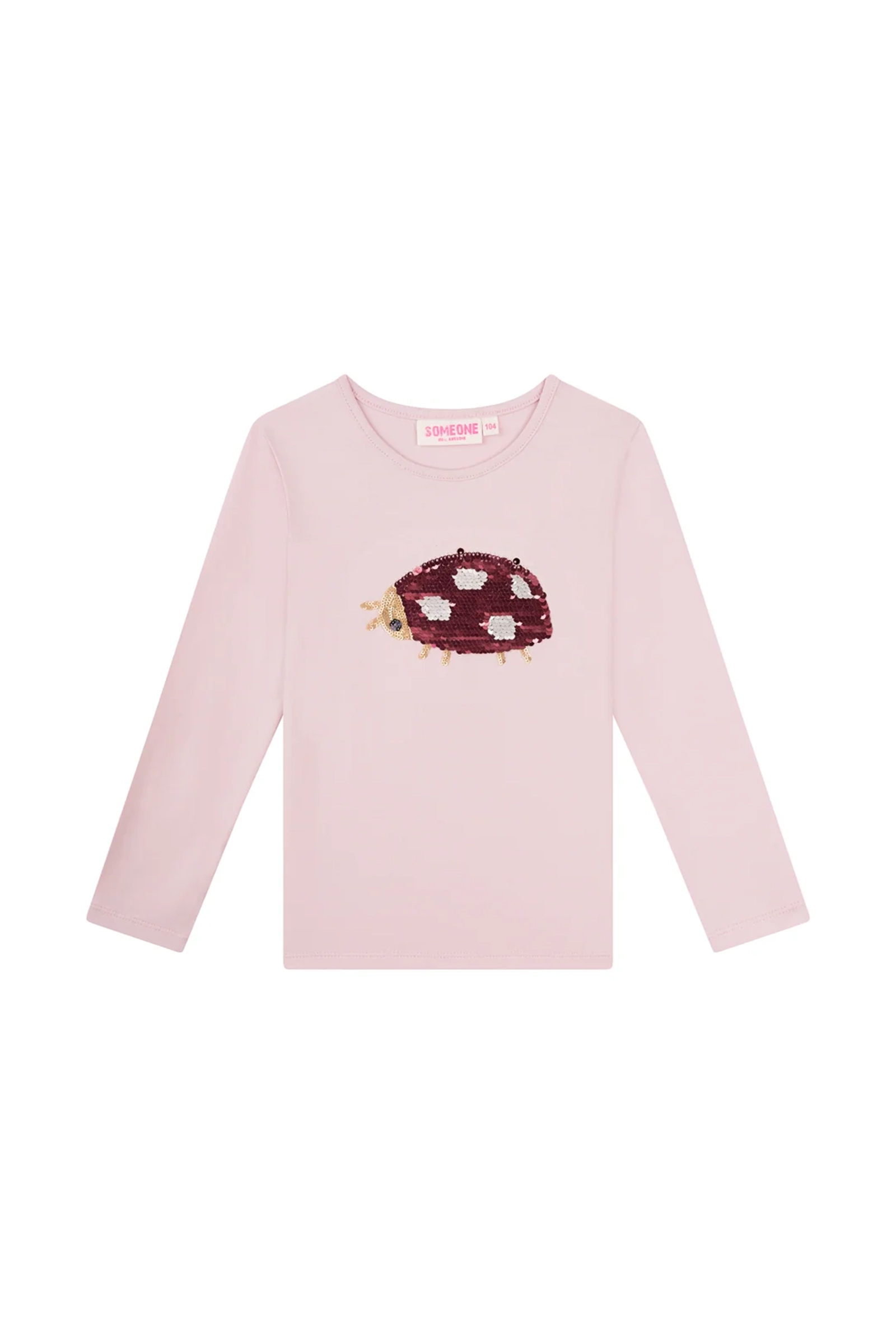 Meisjes t-shirt lange mouw rose