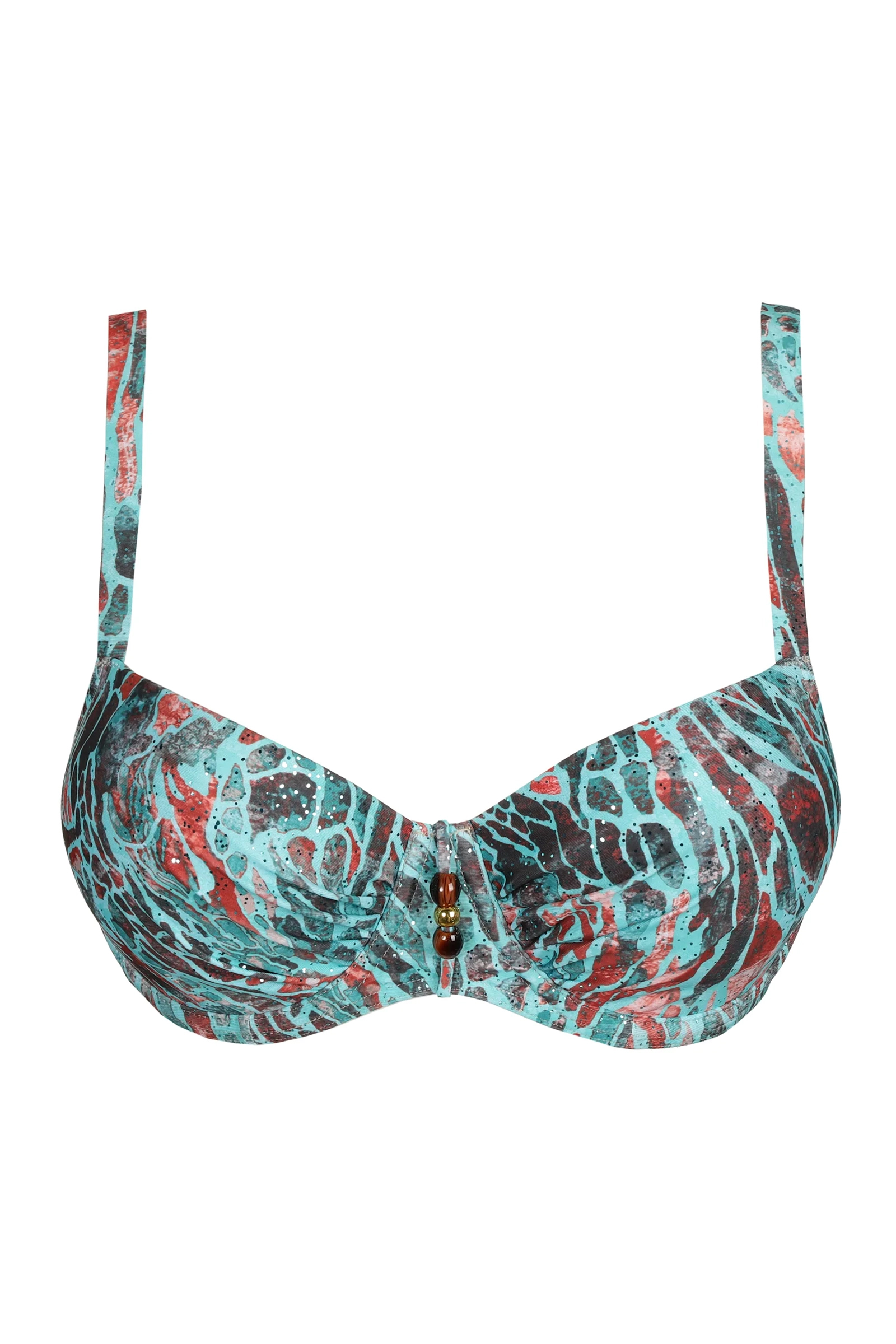 Bad/beach dames bikini top groen