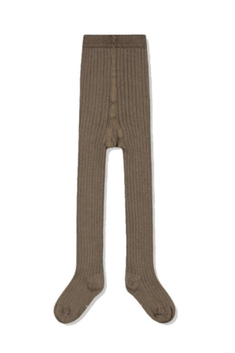 Gray Label ribbed tights bruin/beige-1 1