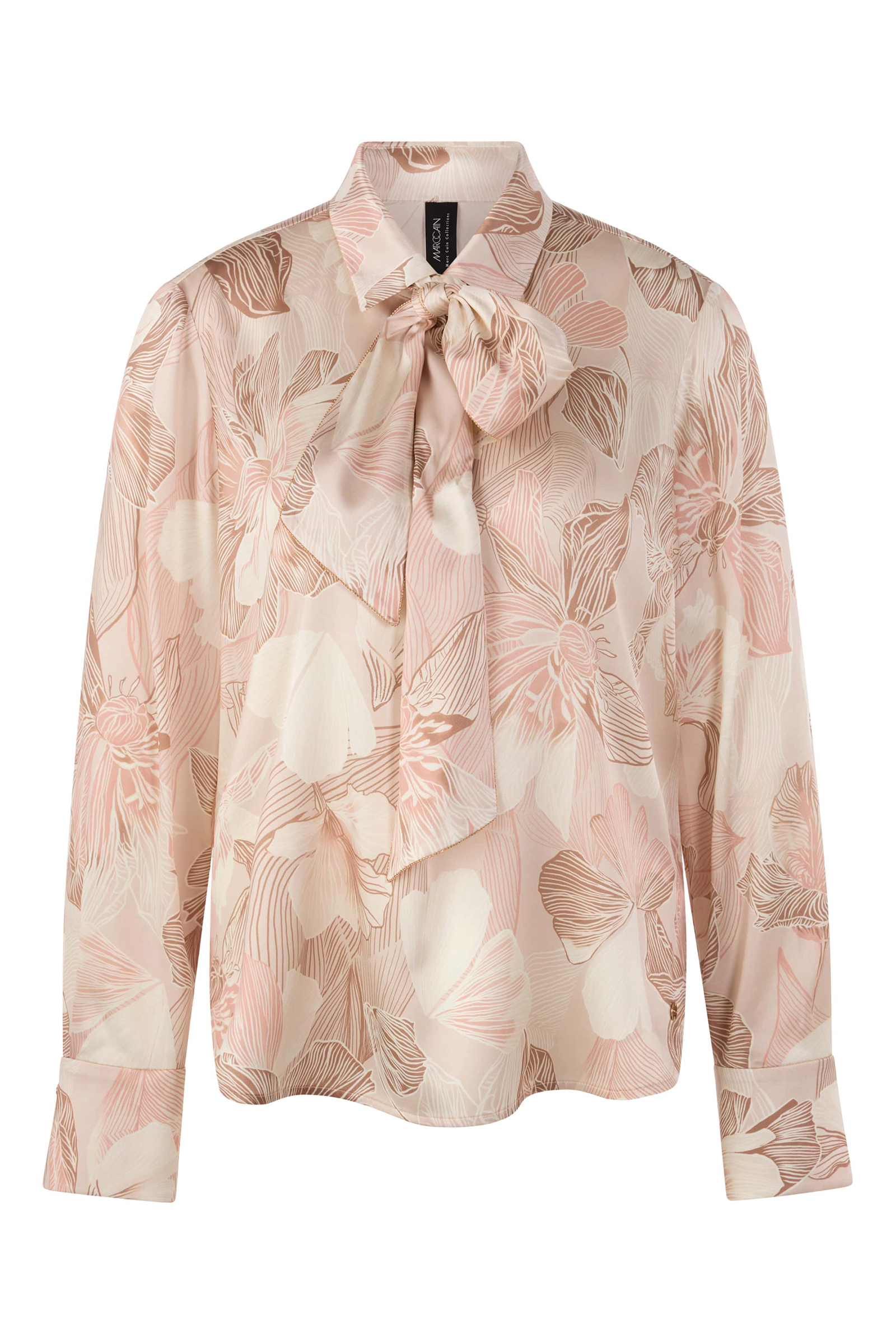 Dames blouse lange mouw rose