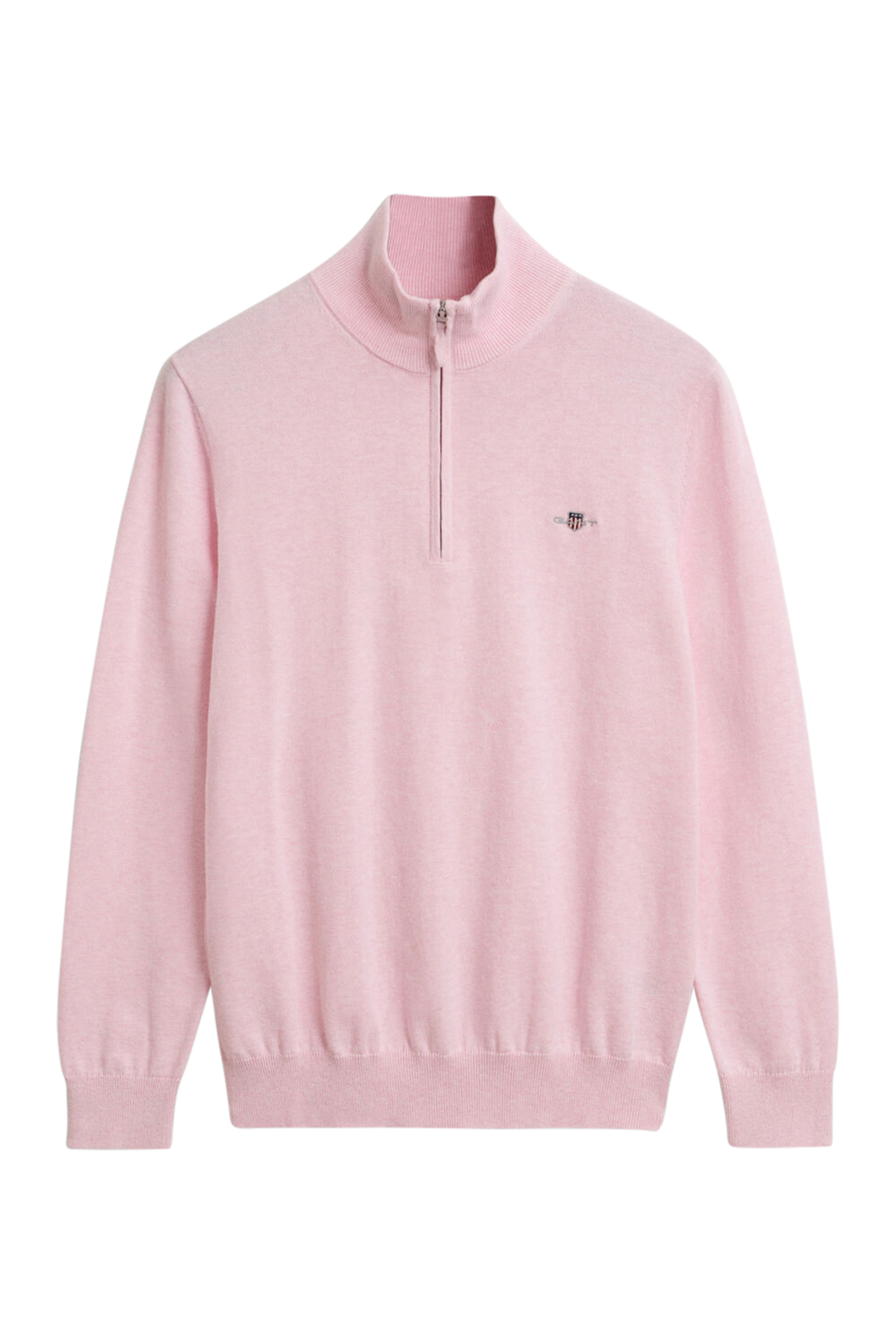 Gant CLASSIC COTTON HALF ZIP Roze 1