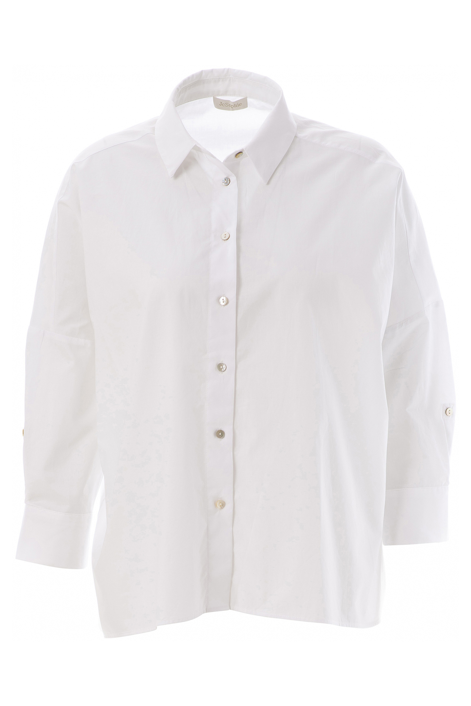 Dames blouse lange mouw ecru