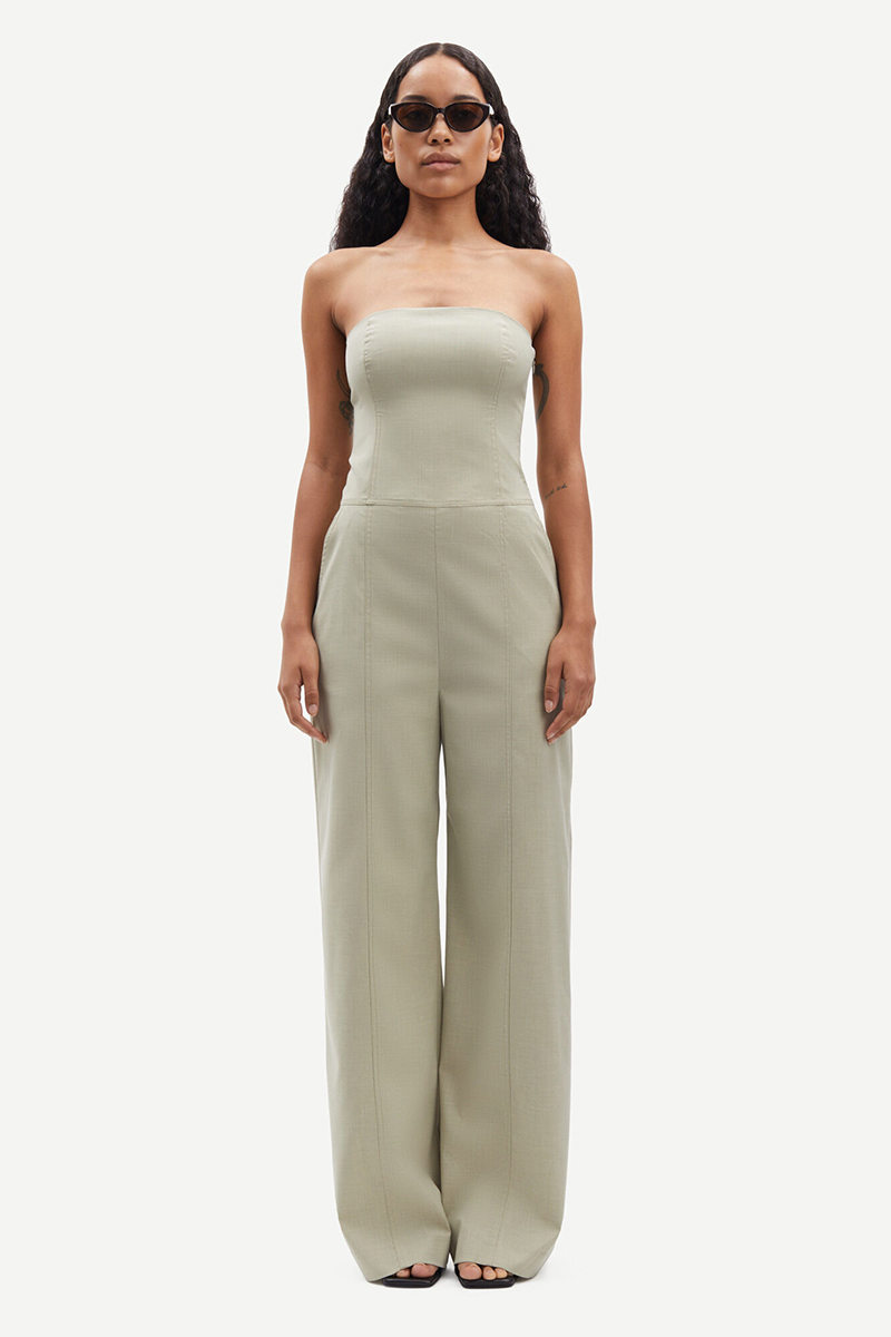 Dames jumpsuit/tuinbroek bruin