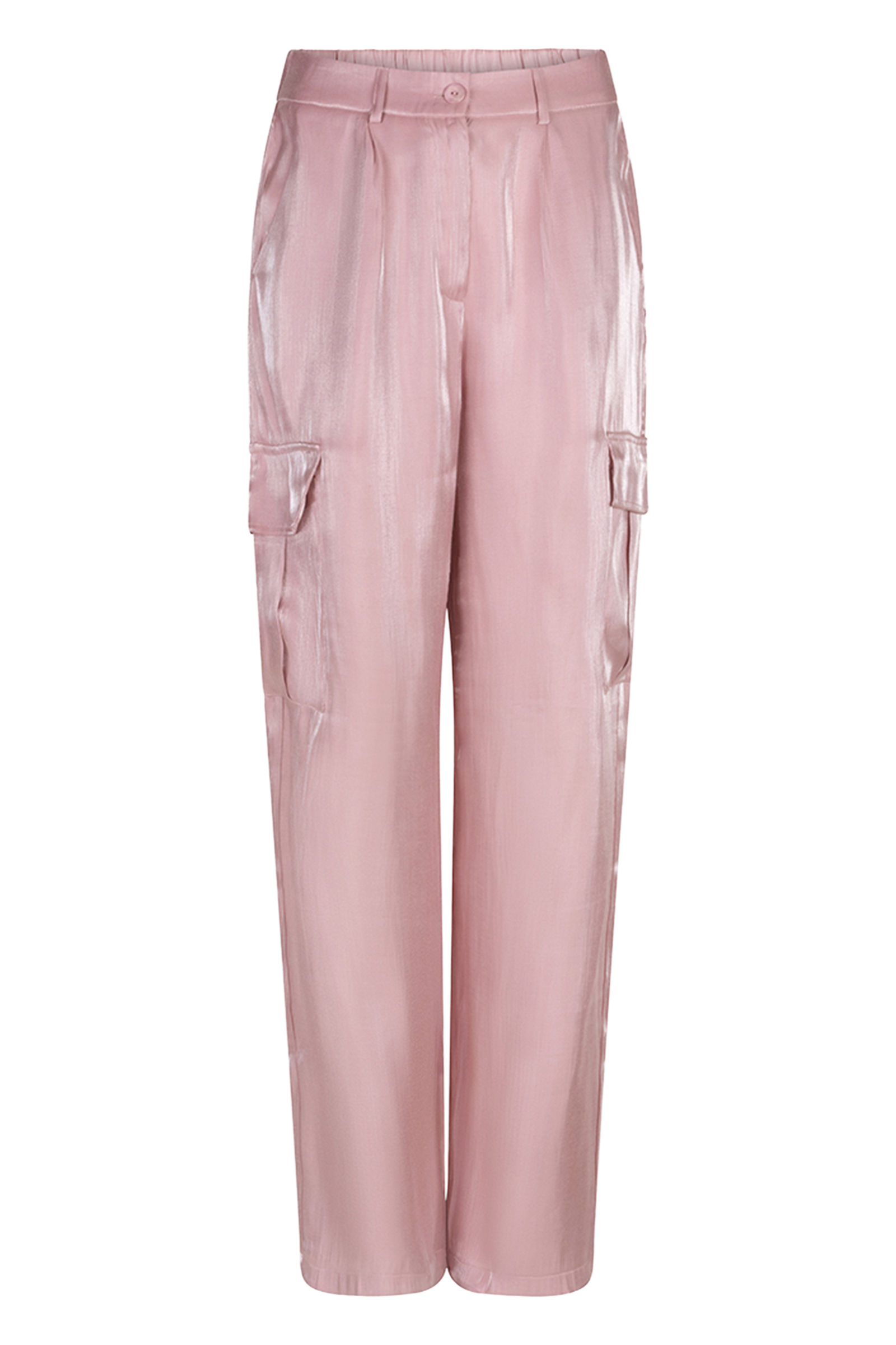 Esqualo Trousers cargo silky touch Rose-1 1