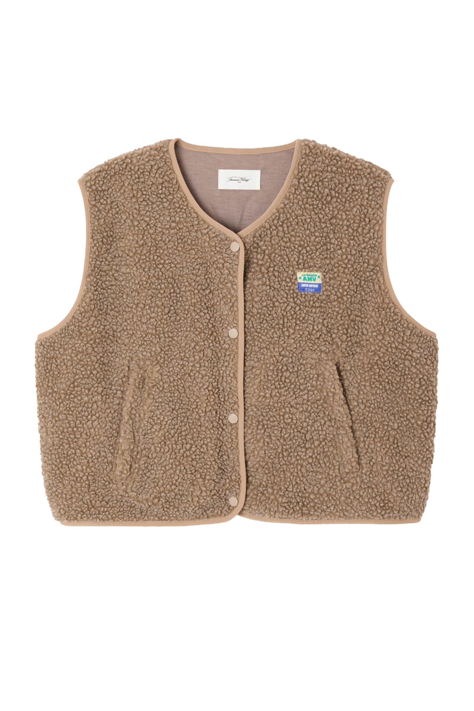 Dames gilet bruin