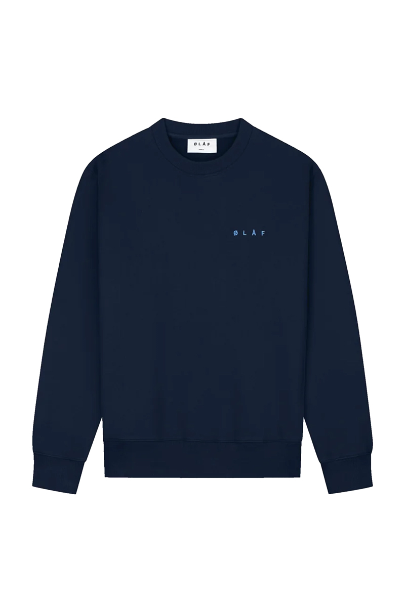 Heren sweater blauw