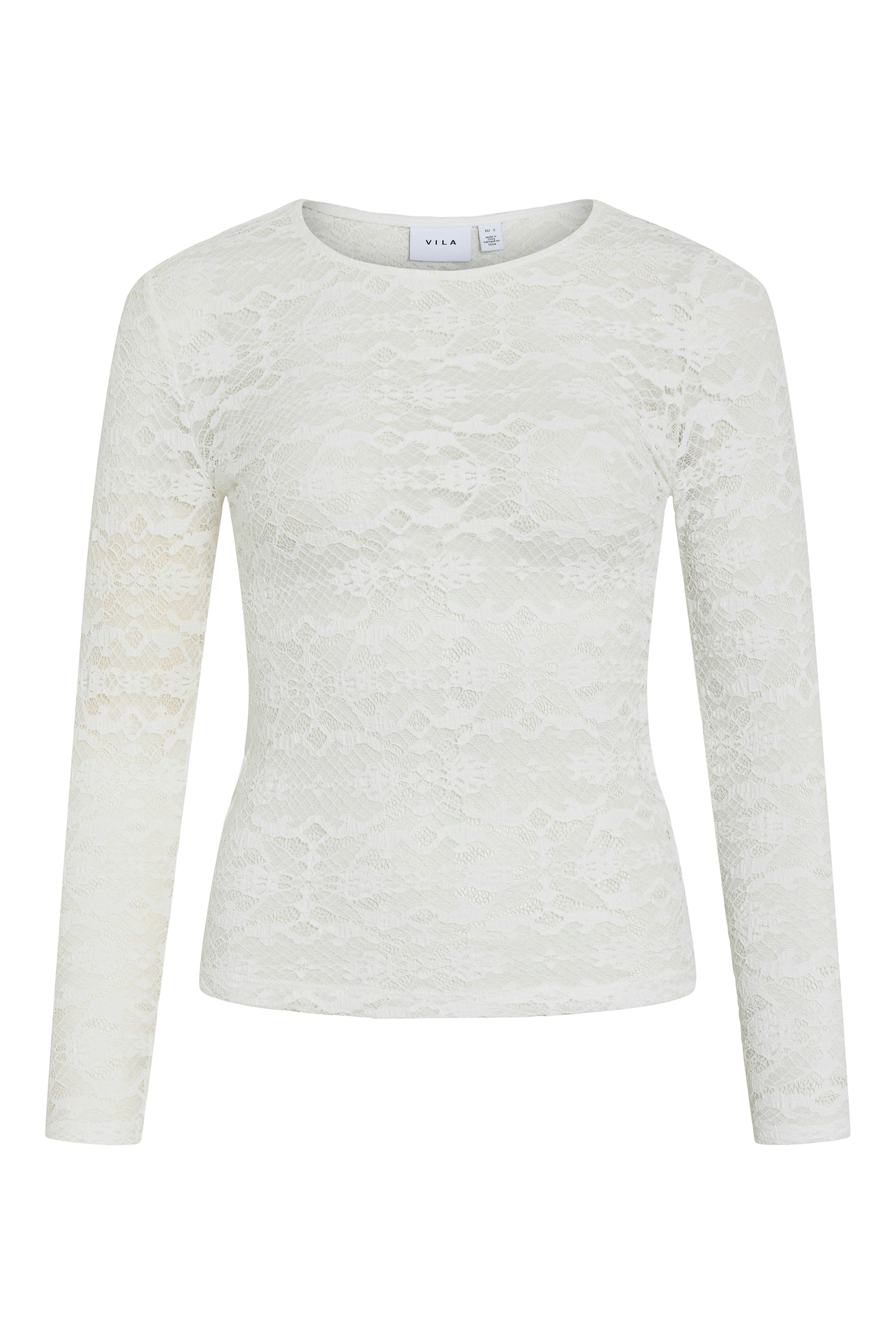 Dames blouse lange mouw wit