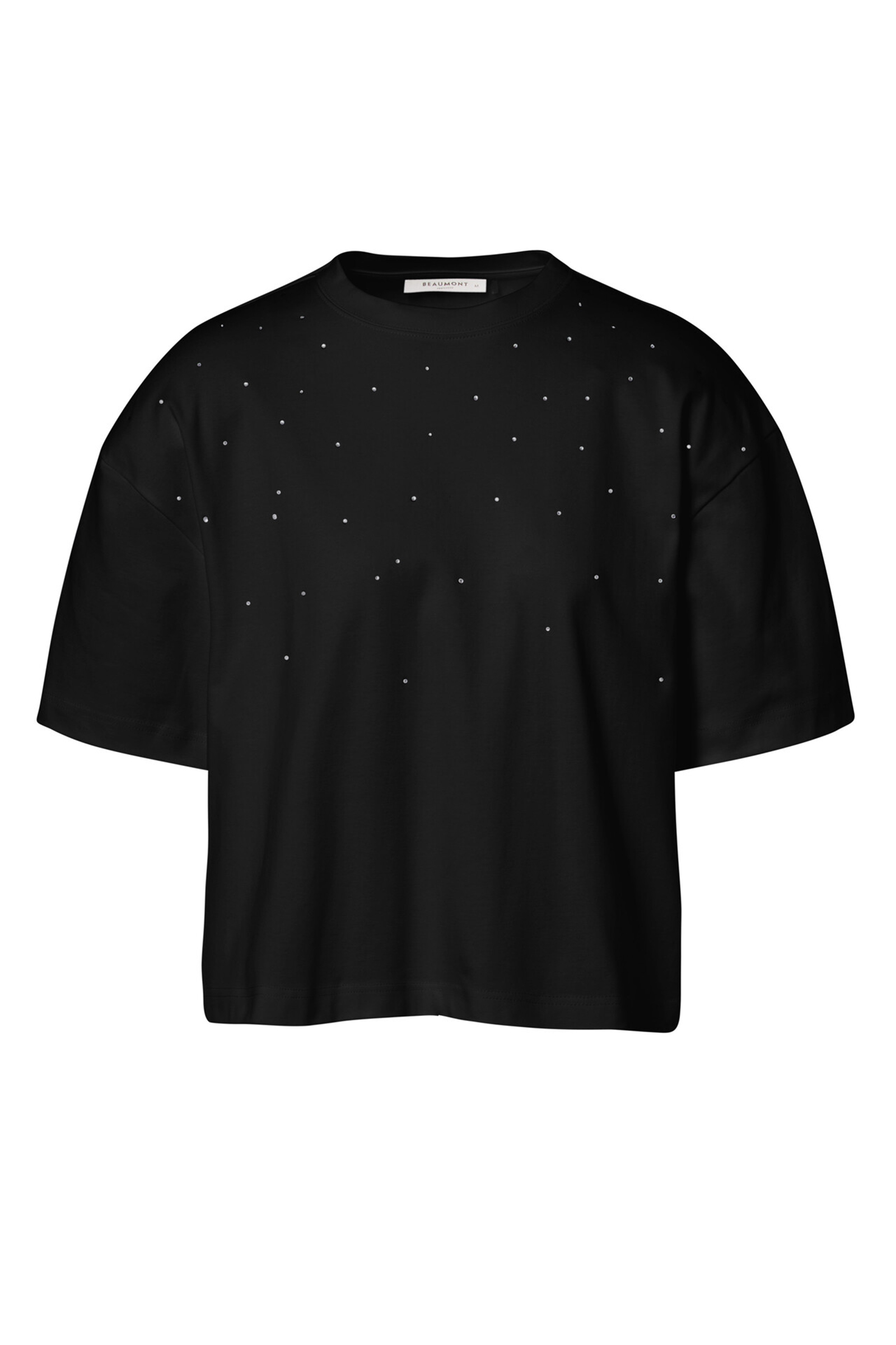 Dames t-shirt korte mouw zwart