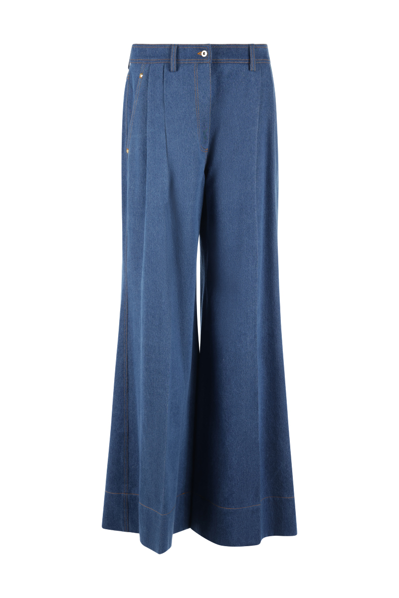 Dames broek blauw