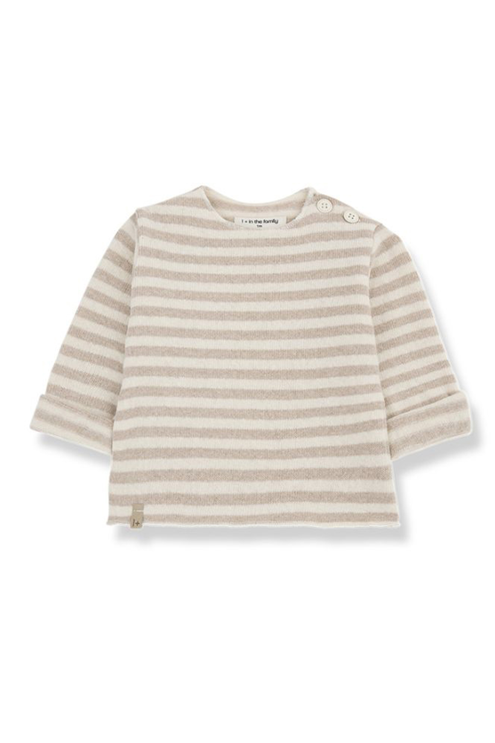 Baby t-shirt lange mouw bruin