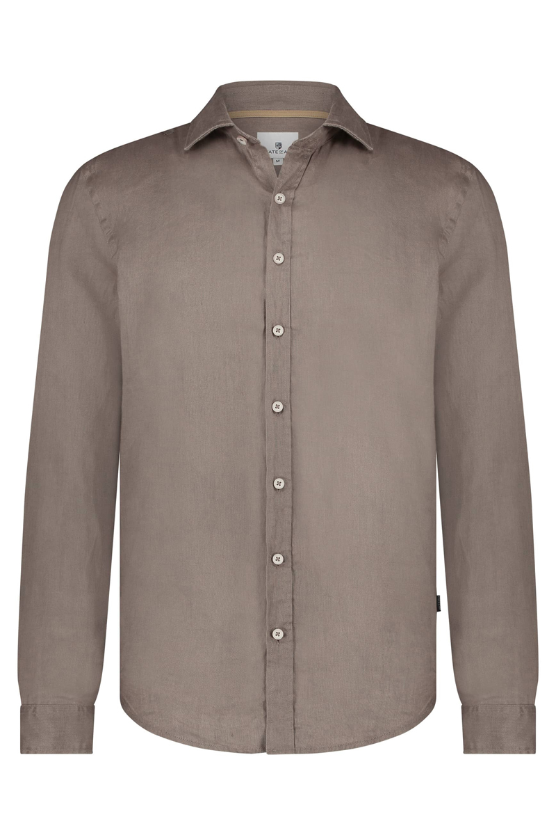 State of Art Shirt LS Plain LI - sepia 1