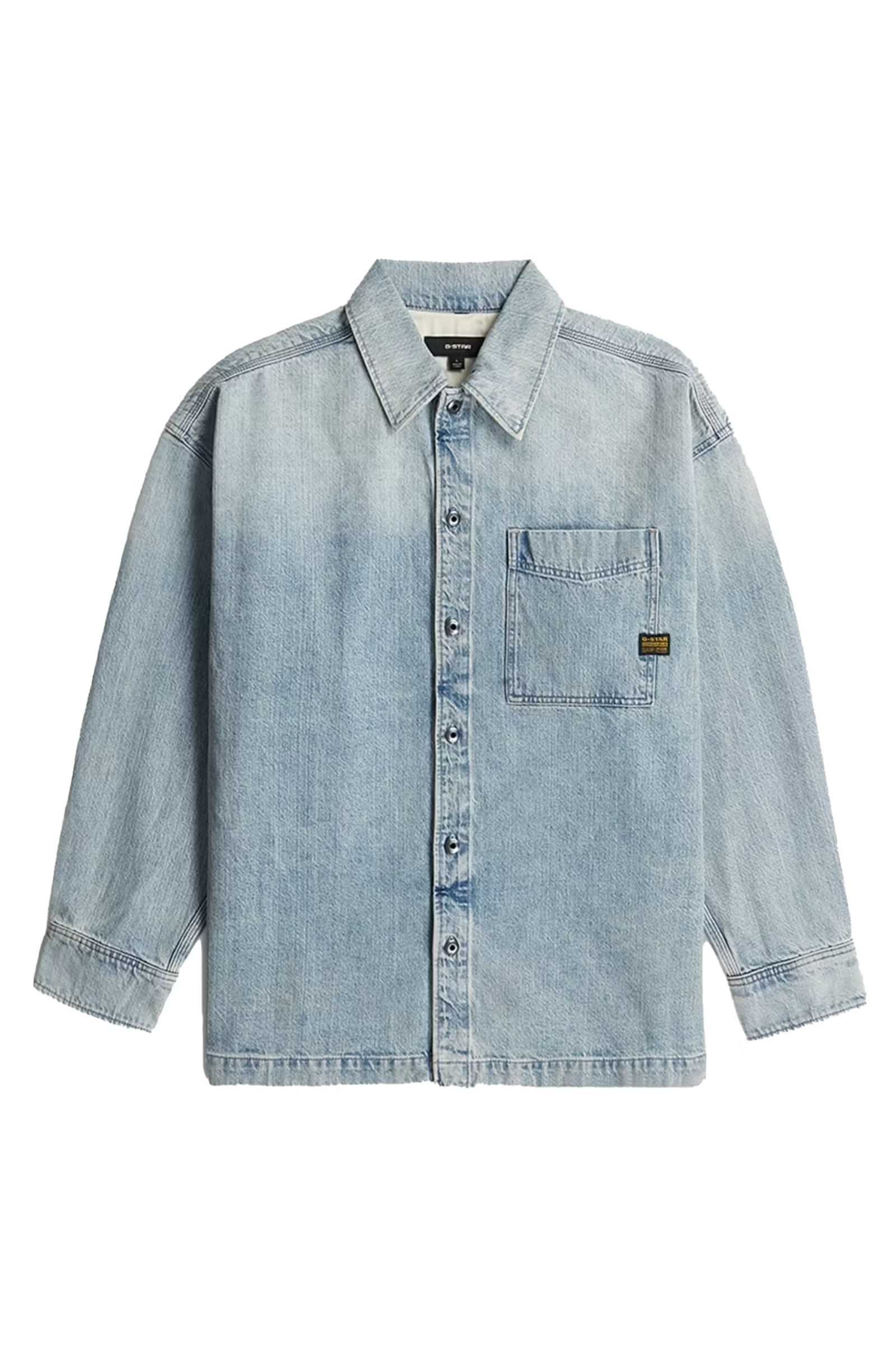 Heren overhemd lm casual blauw