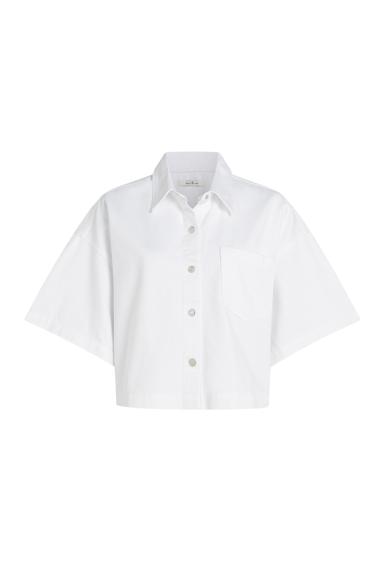 Dames blouse korte mouw wit