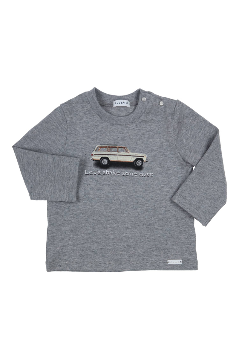 Baby t-shirt lange mouw grijs