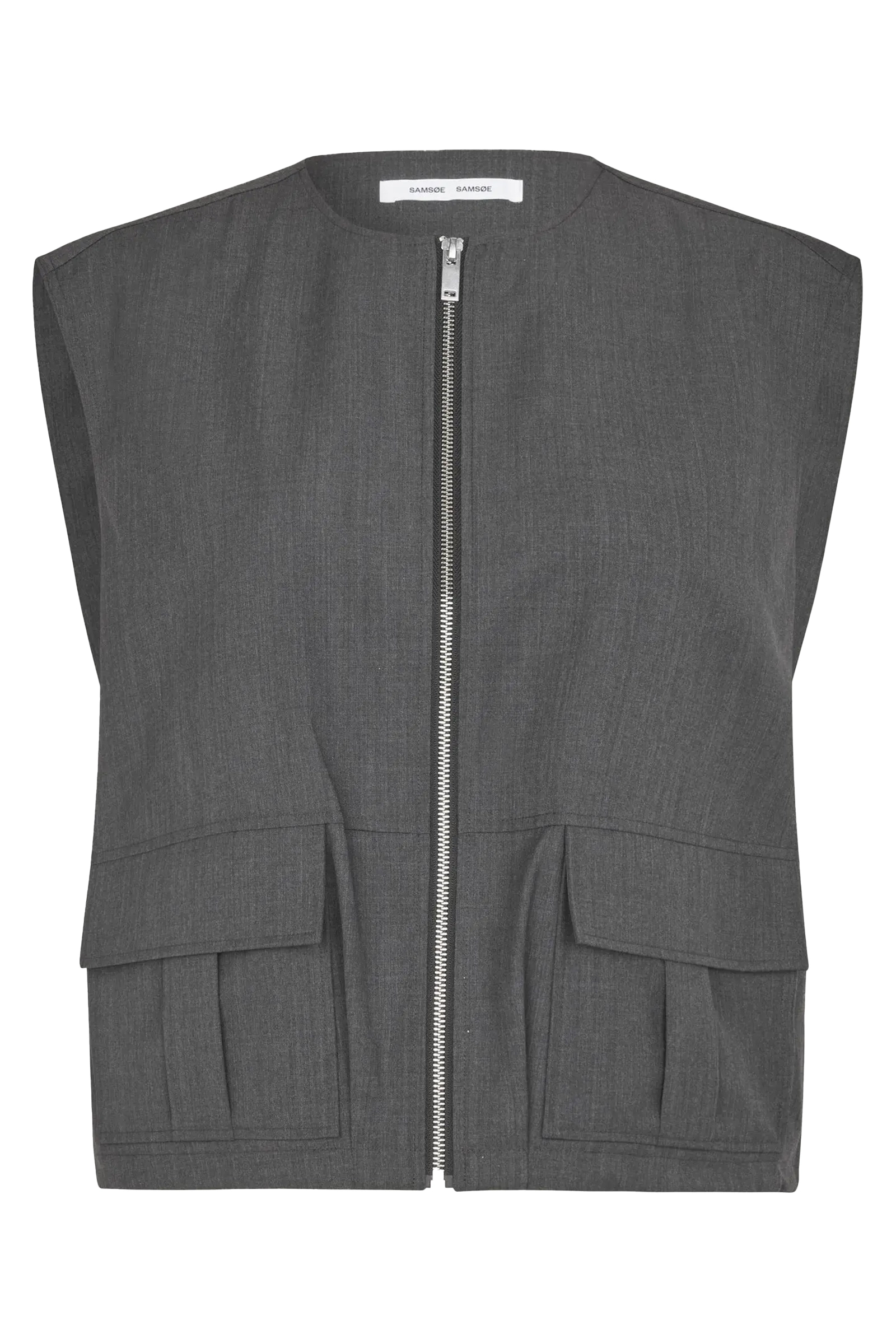 Dames gilet grijs