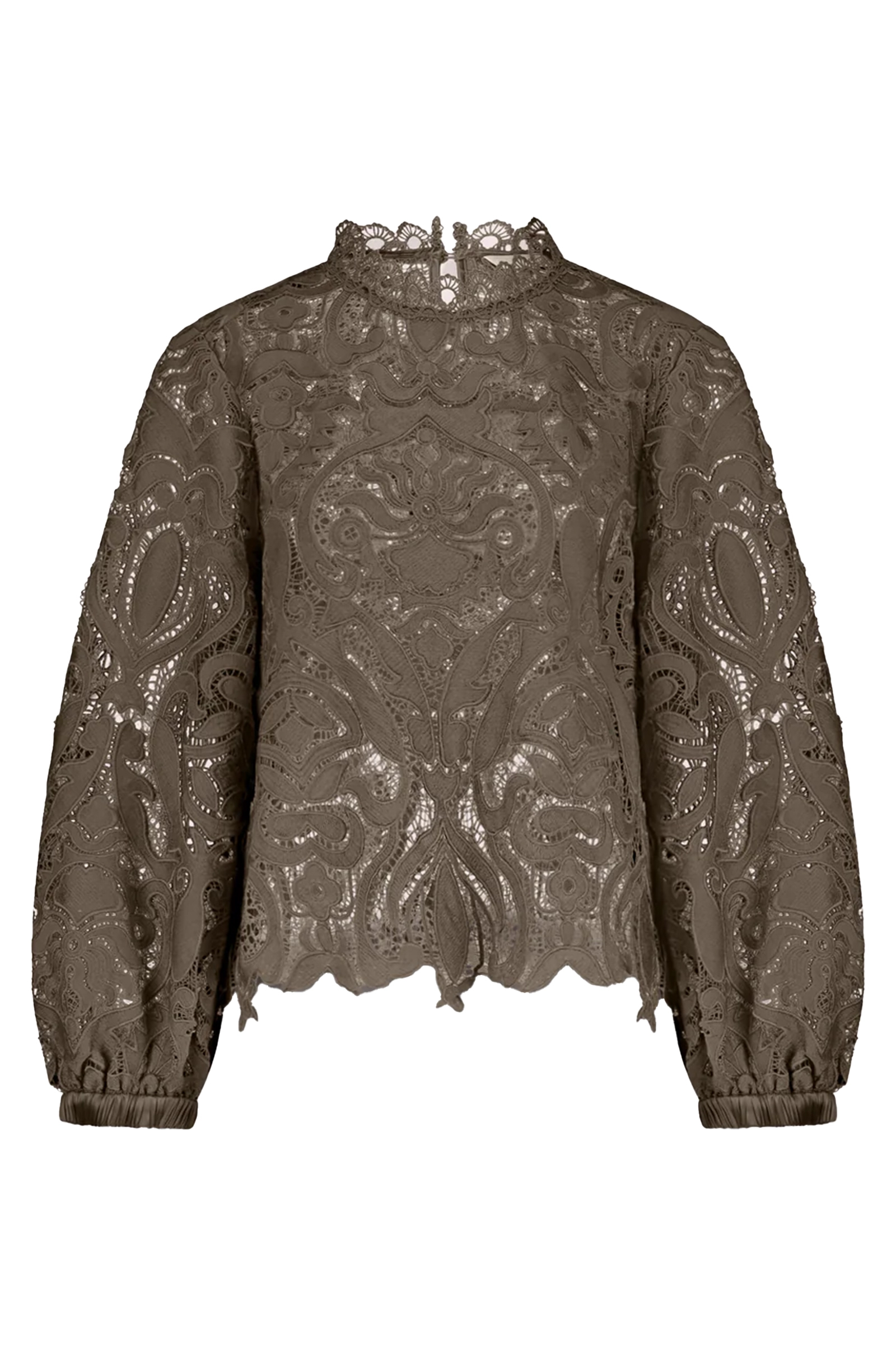 Dames blouse lange mouw groen