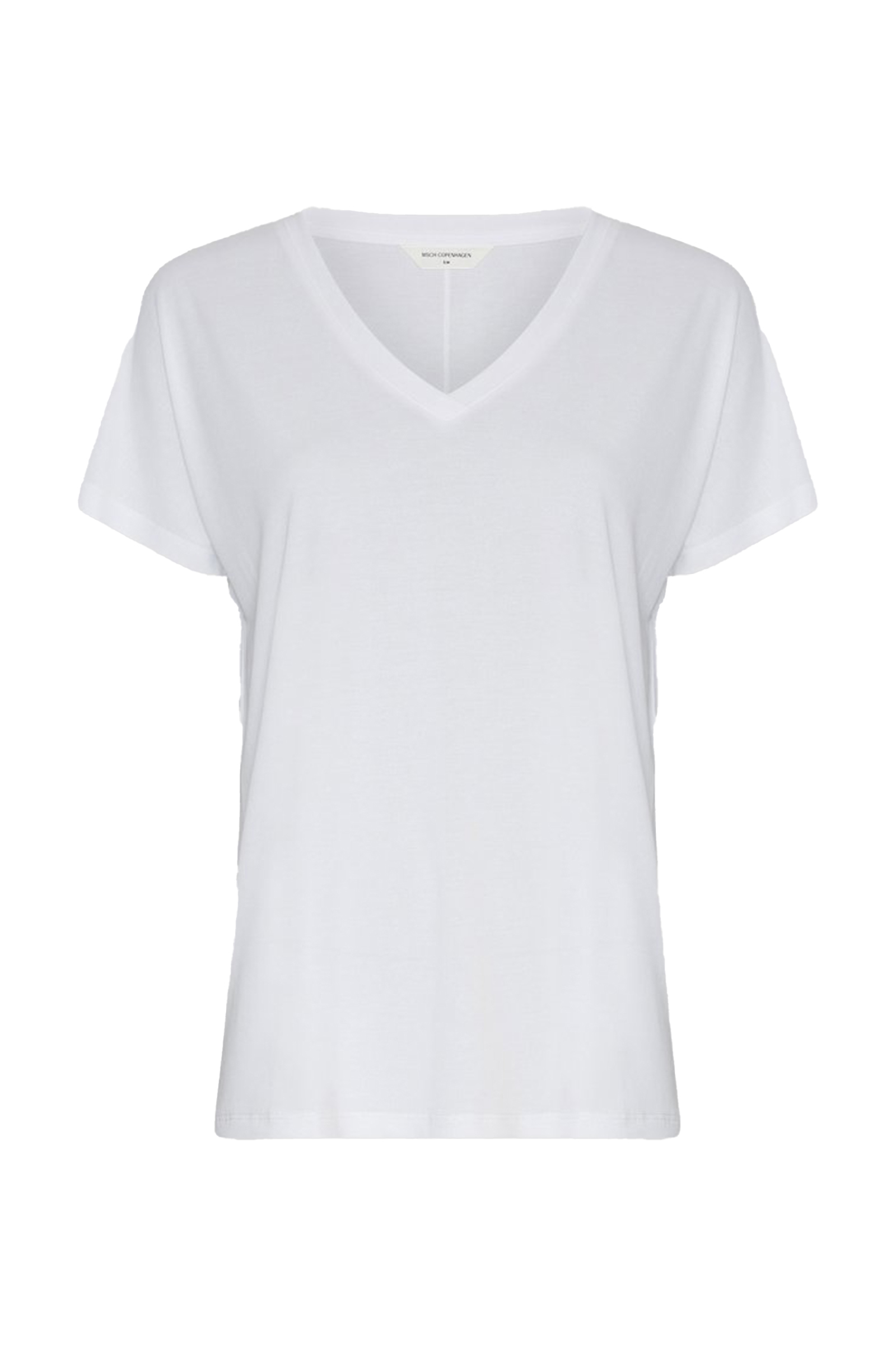Dames t-shirt lange mouw wit