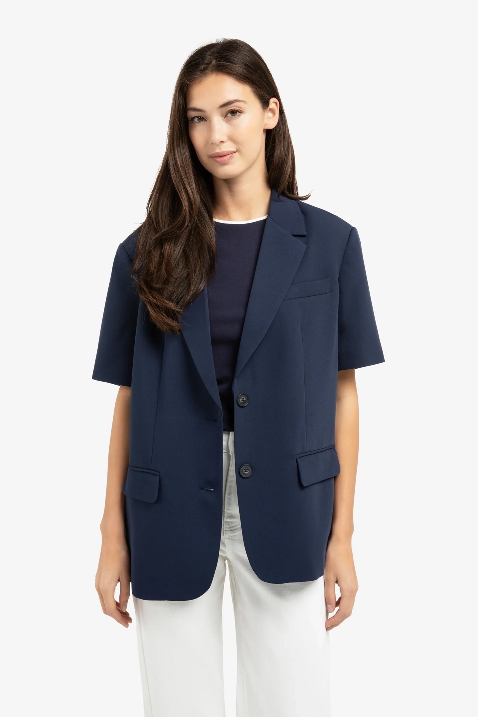 Dames blazer blauw