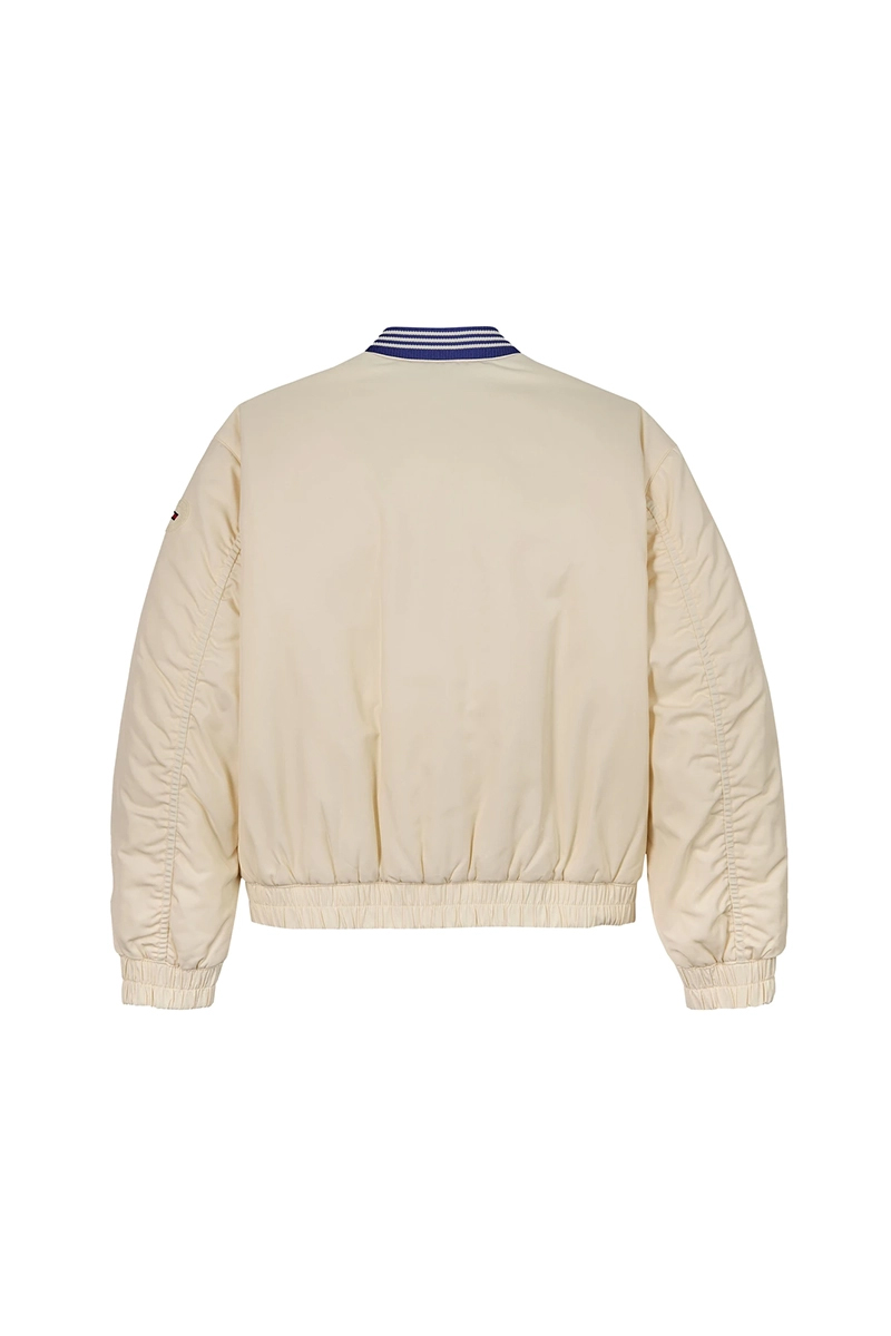 Tommy Hilfiger Varsity sateen bomber Ecru-1 4