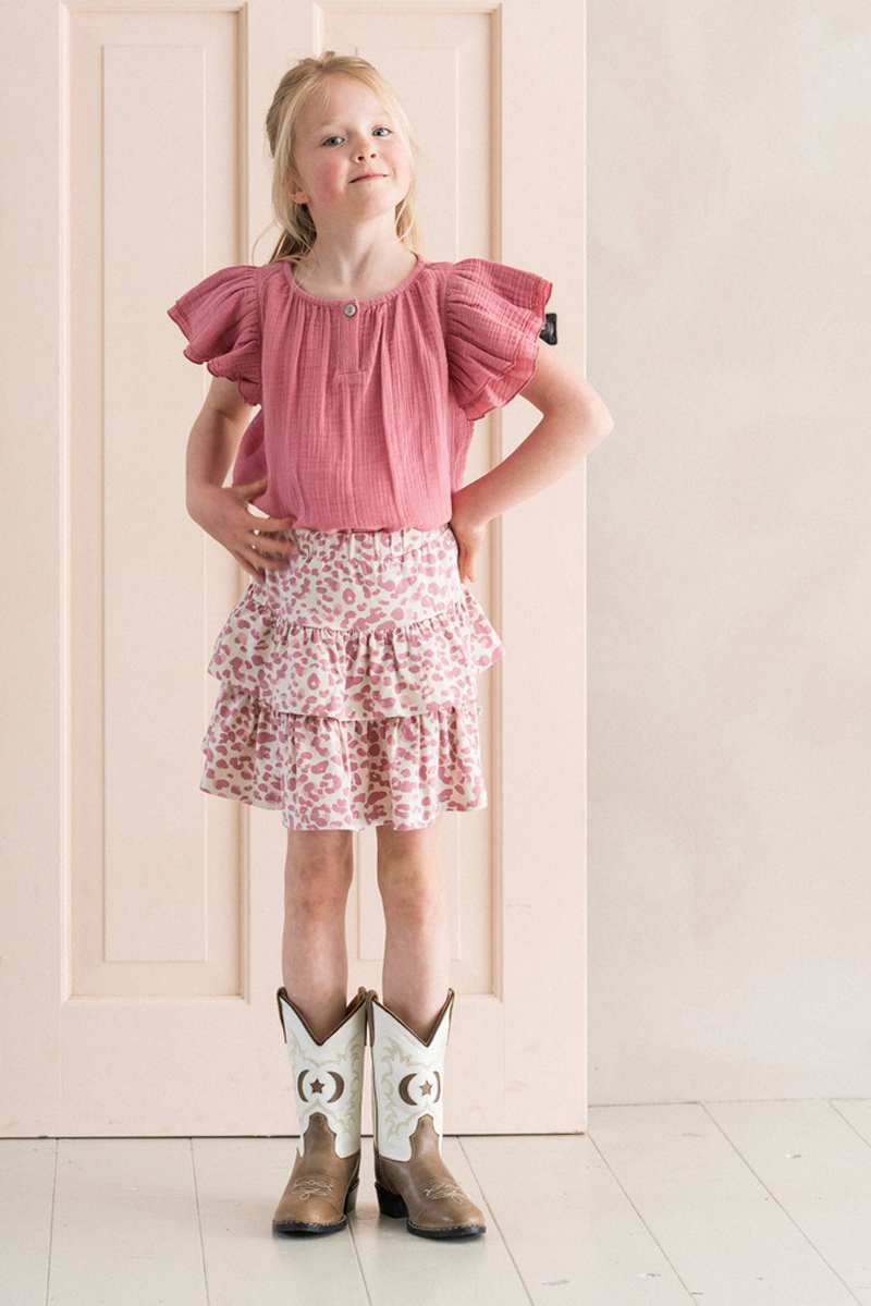 Meisjes rok rose