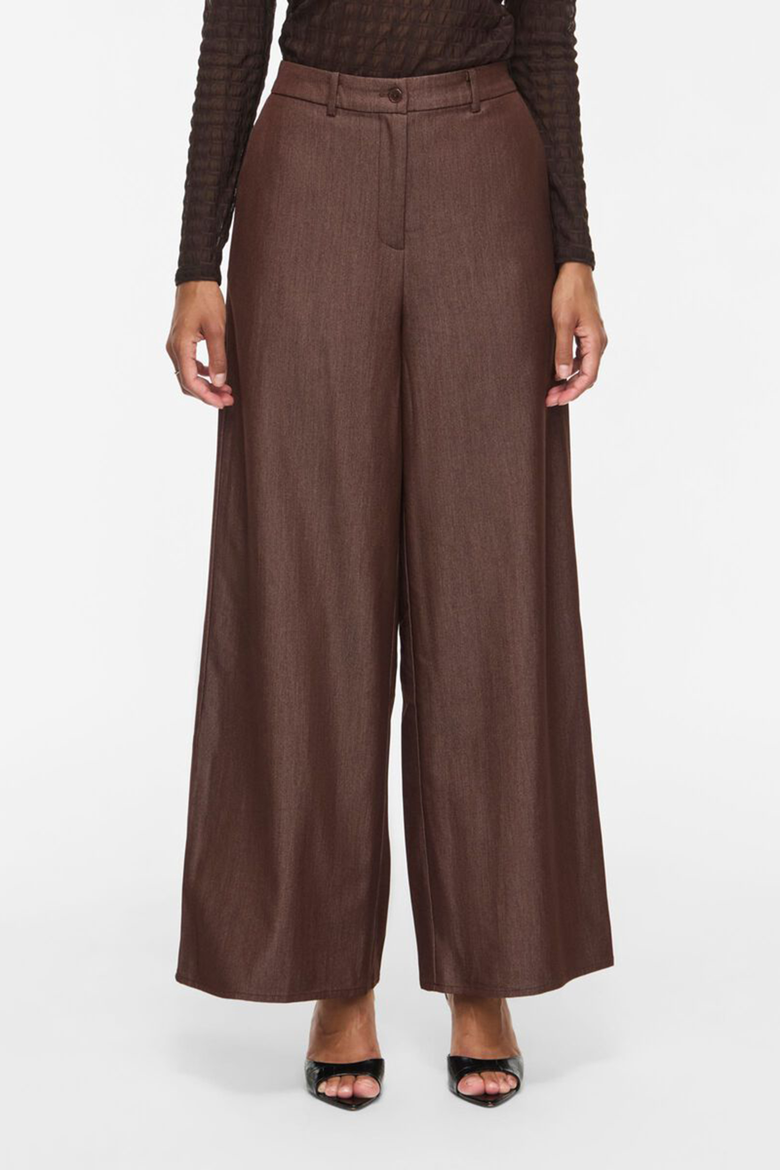 Dames legging bruin