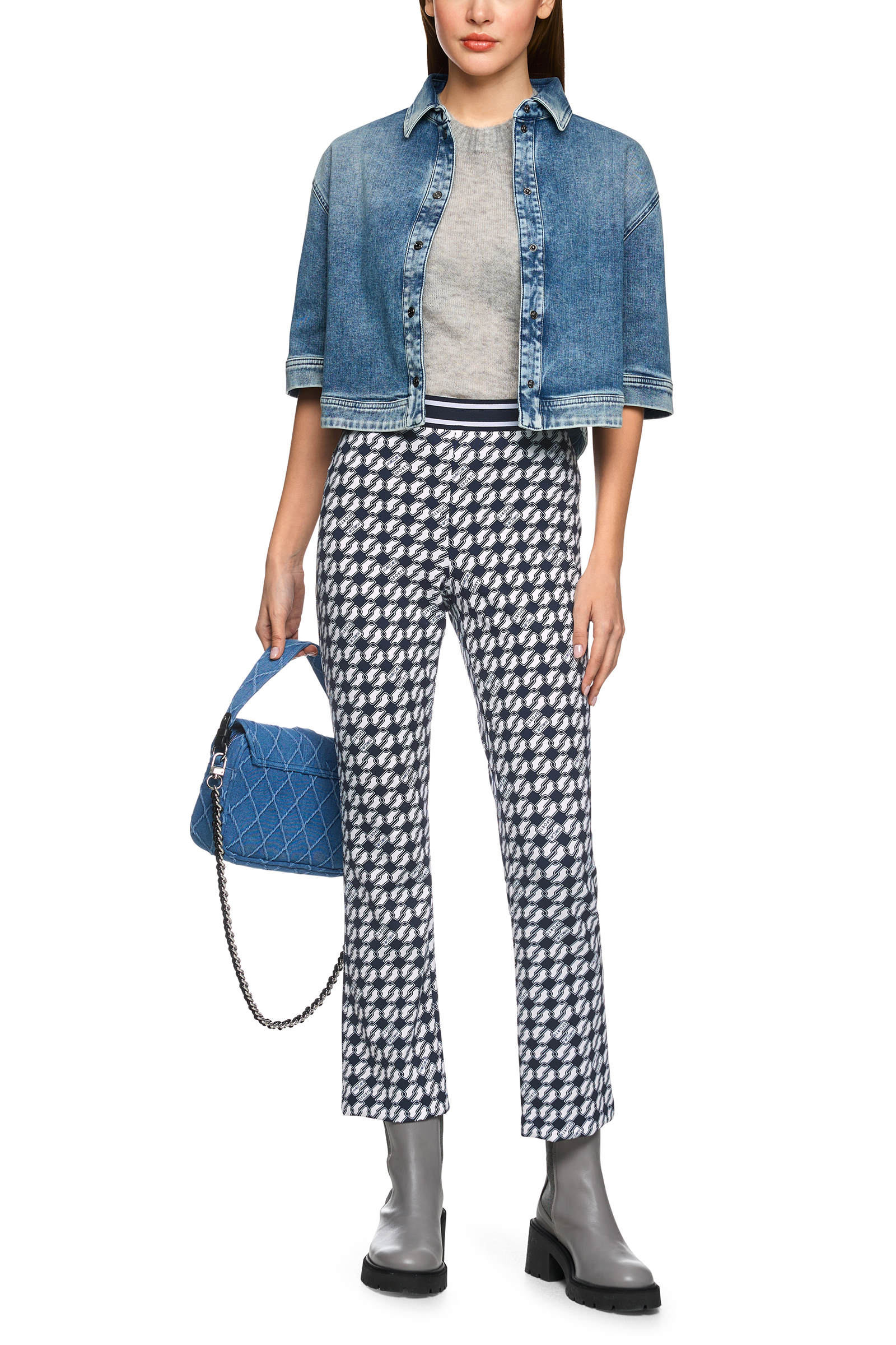 Dames broek blauw