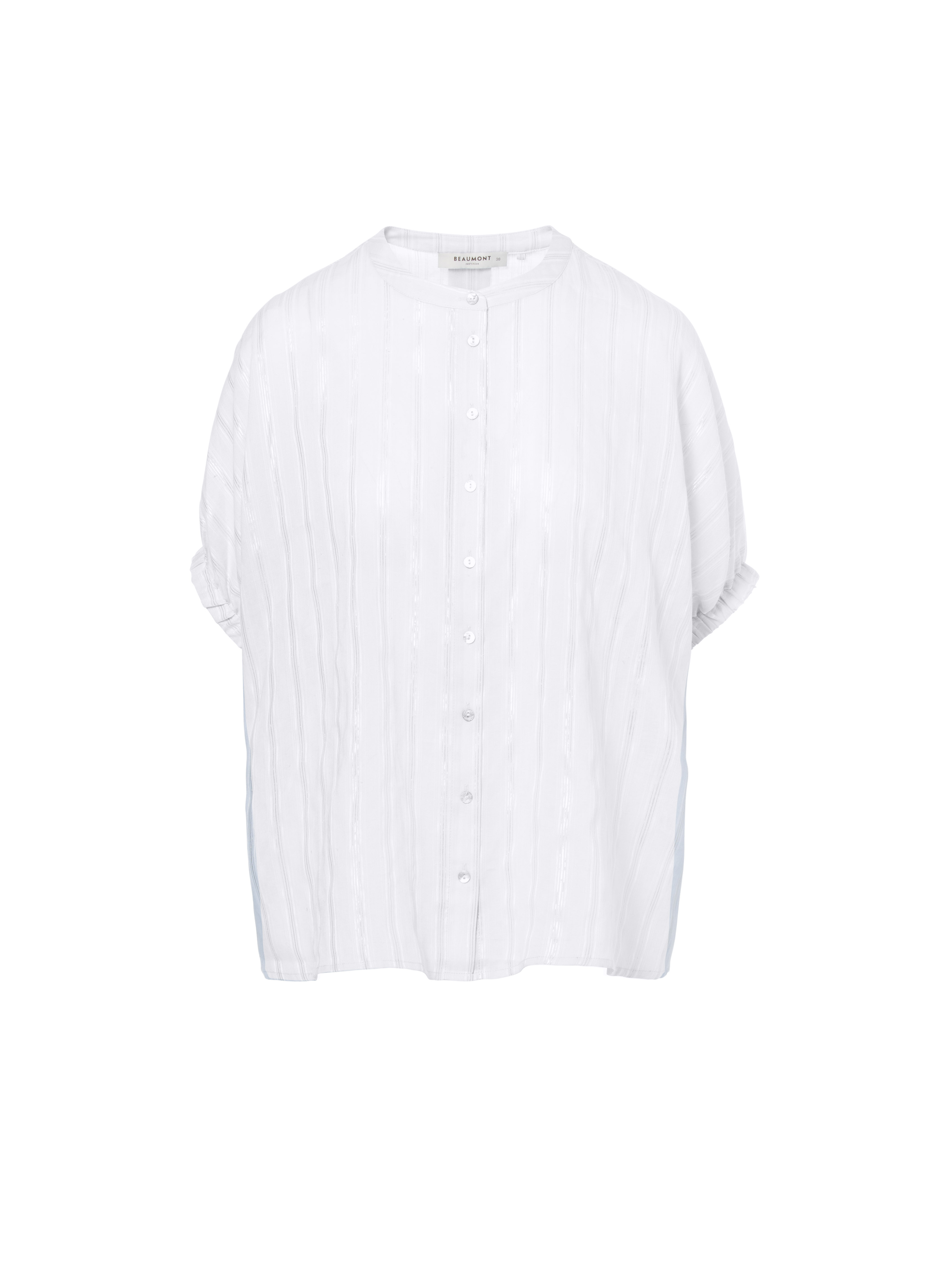 Dames blouse korte mouw ecru