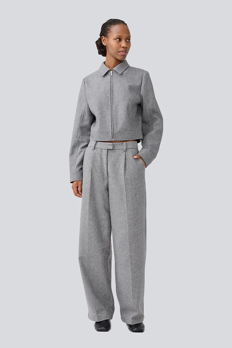 Dames broek grijs