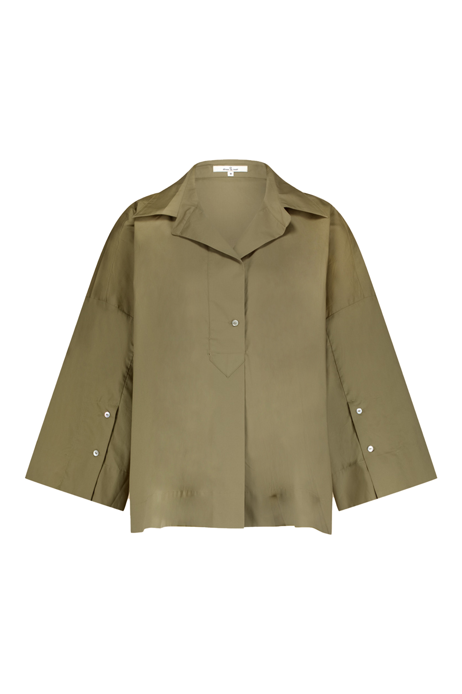 Dames blouse lange mouw groen