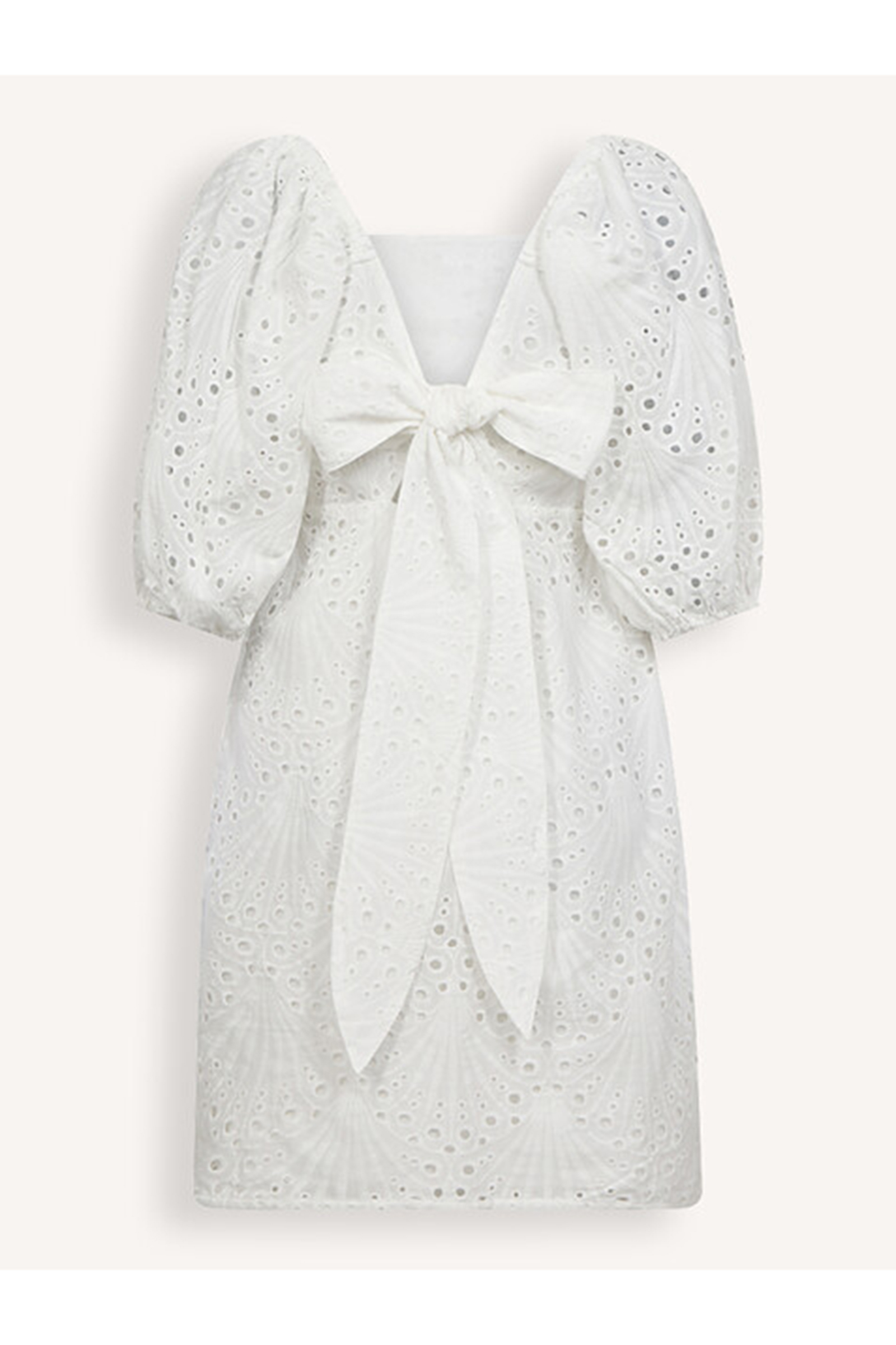 co´couture Naya cc anglaise knot dress Wit-1 4
