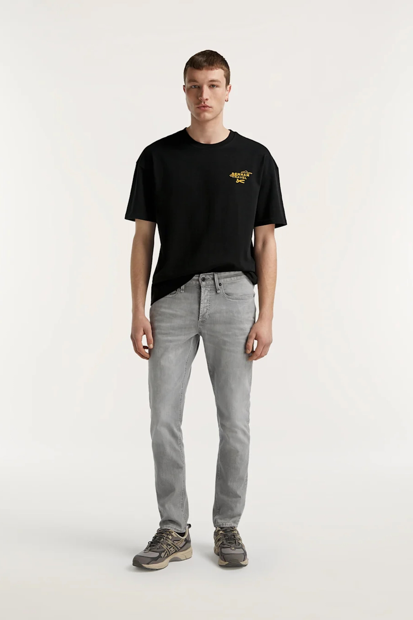Heren jeans grijs