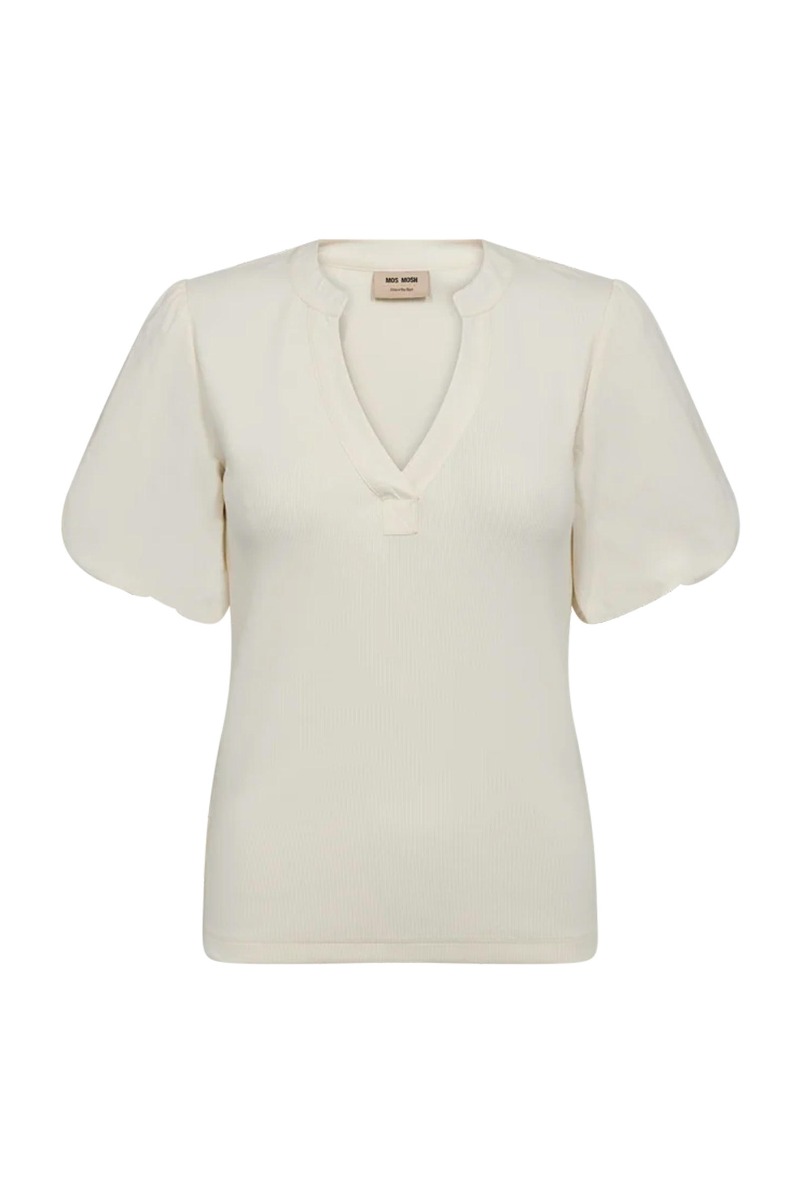Dames t-shirt korte mouw ecru