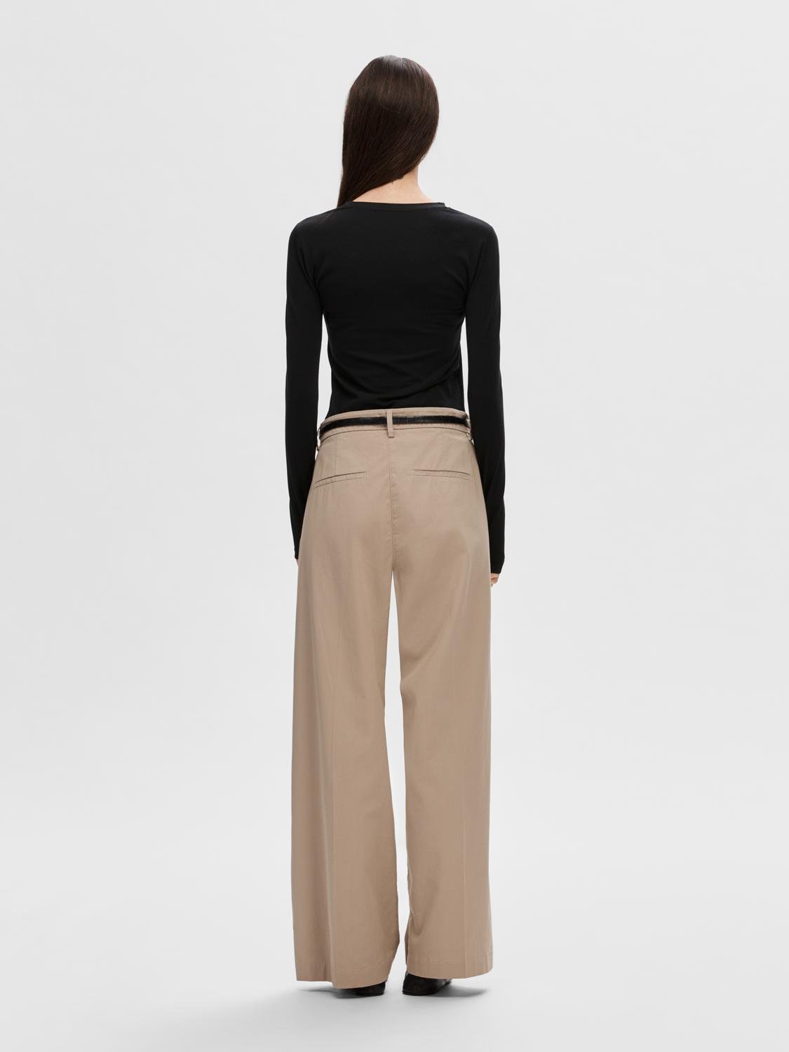 Dames blouse lange mouw zwart