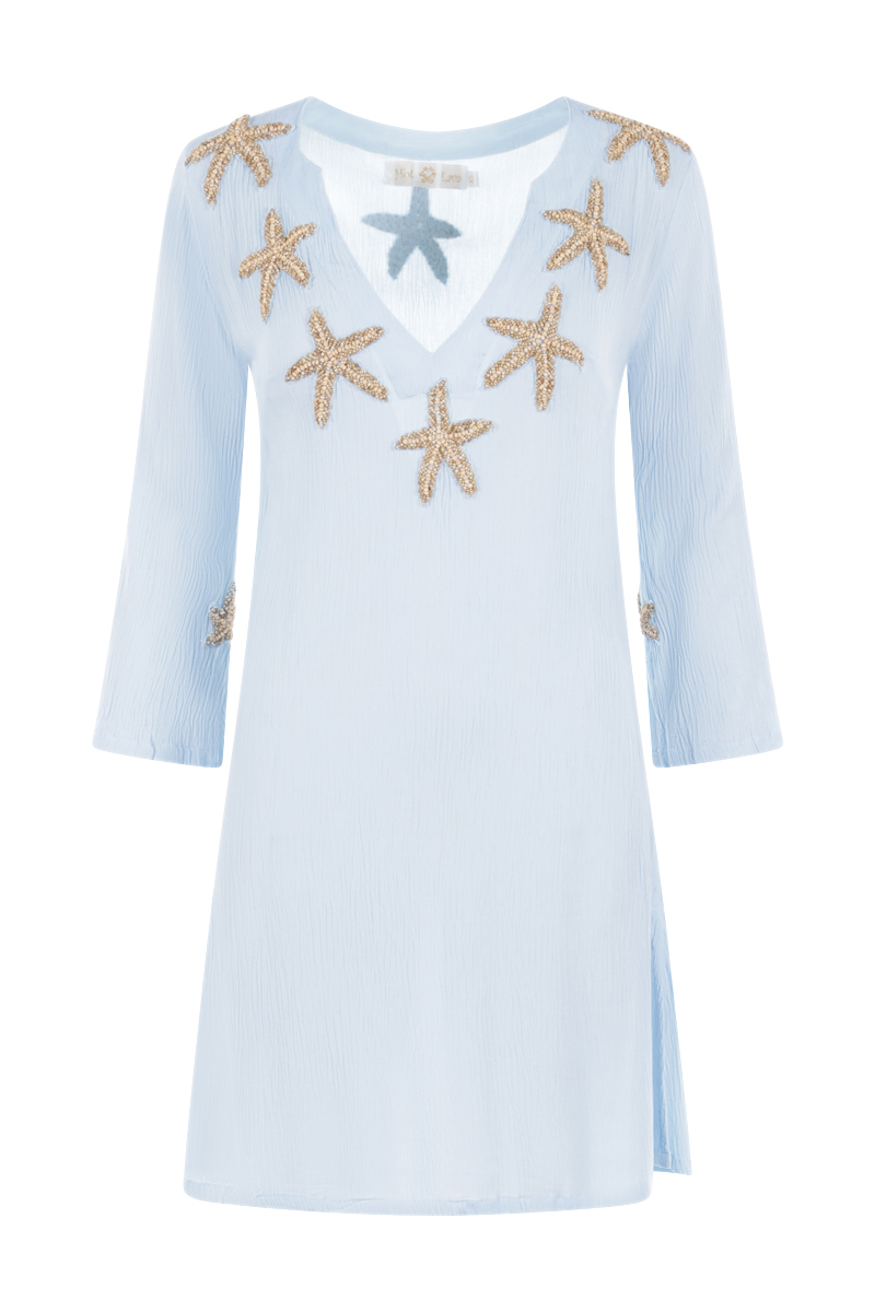 Dames jurk blauw