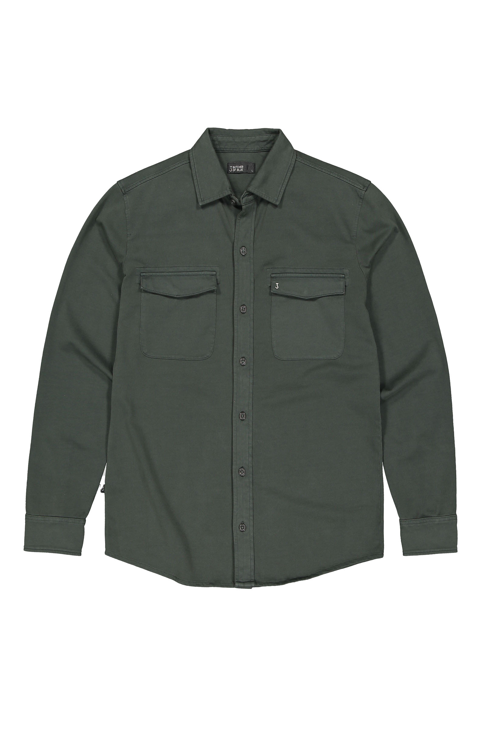 Heren overhemd lm casual groen