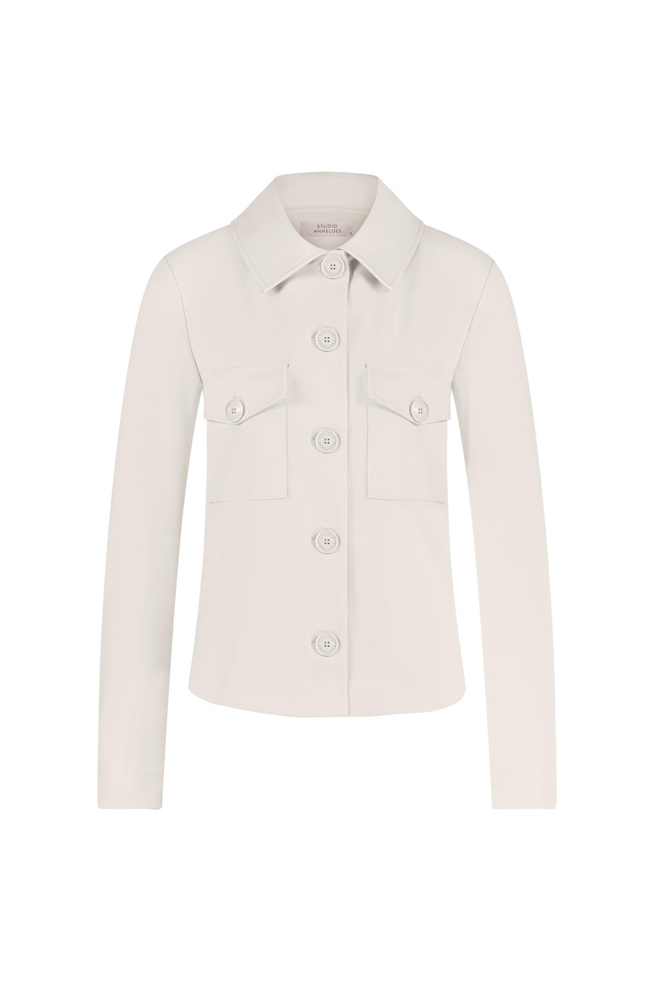 Studio Anneloes Claire bonded jacket Ecru-1 1
