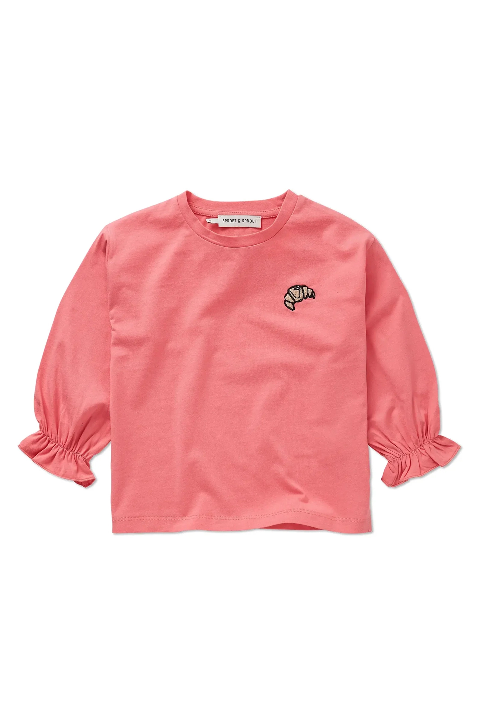Meisjes t-shirt lange mouw rose