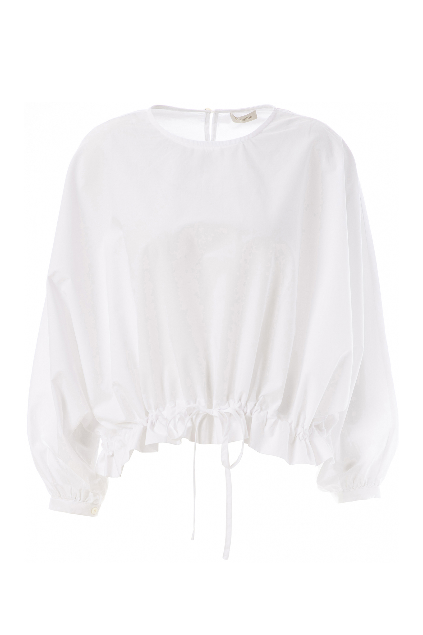 Dames blouse lange mouw wit
