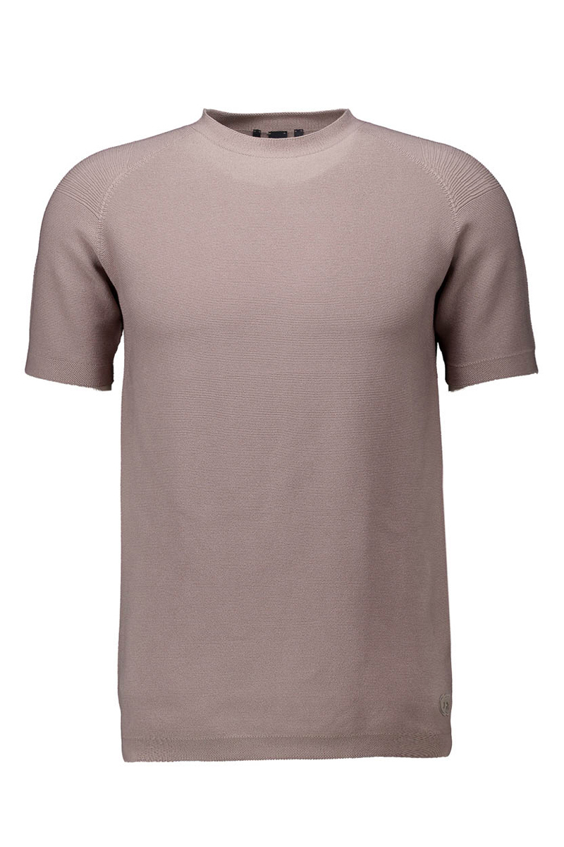 Heren t-shirt kortemouw bruin