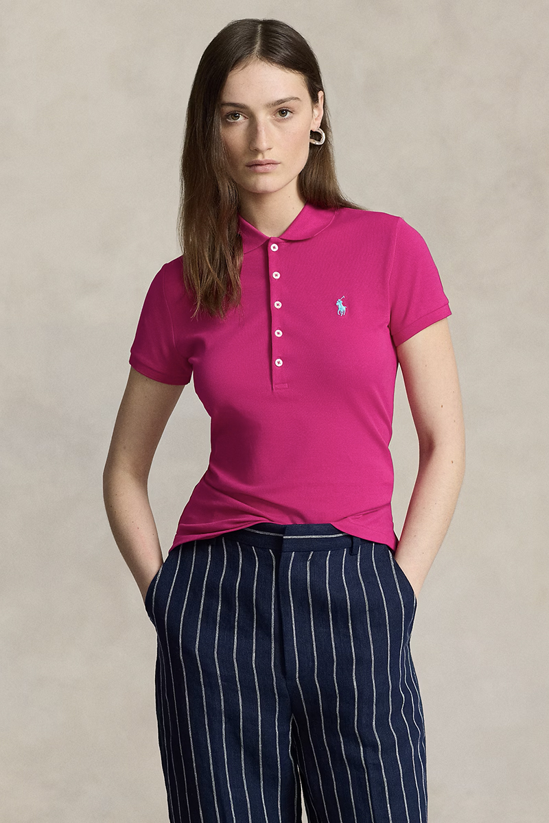 Dames polo rose