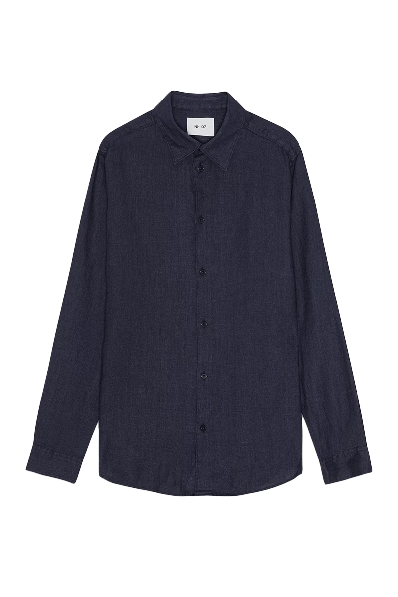 Heren overhemd lm casual blauw