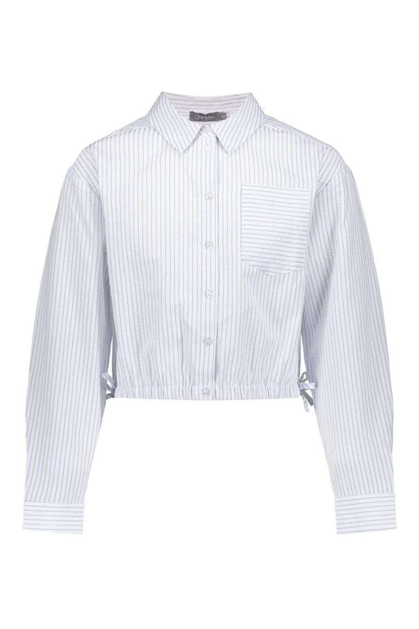 Meisjes blouse lange mouw ecru