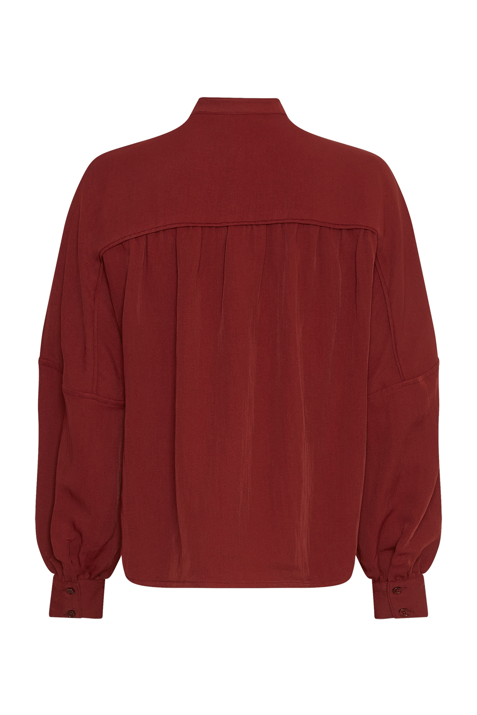 Dames blouse lange mouw rood
