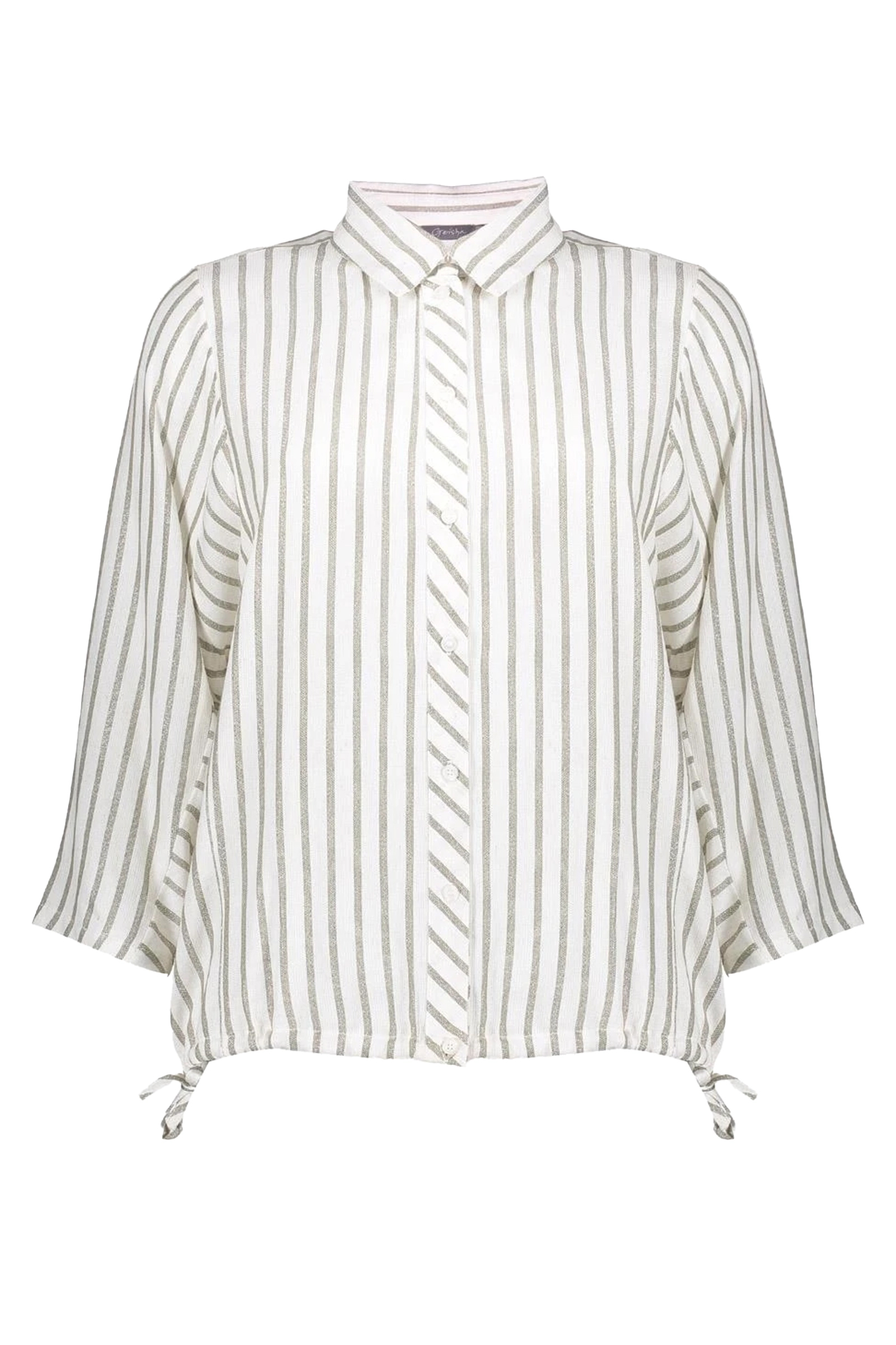 Dames blouse korte mouw ecru