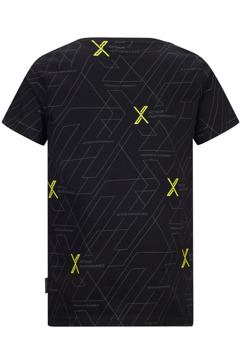 Jongens t-shirt korte mouw zwart