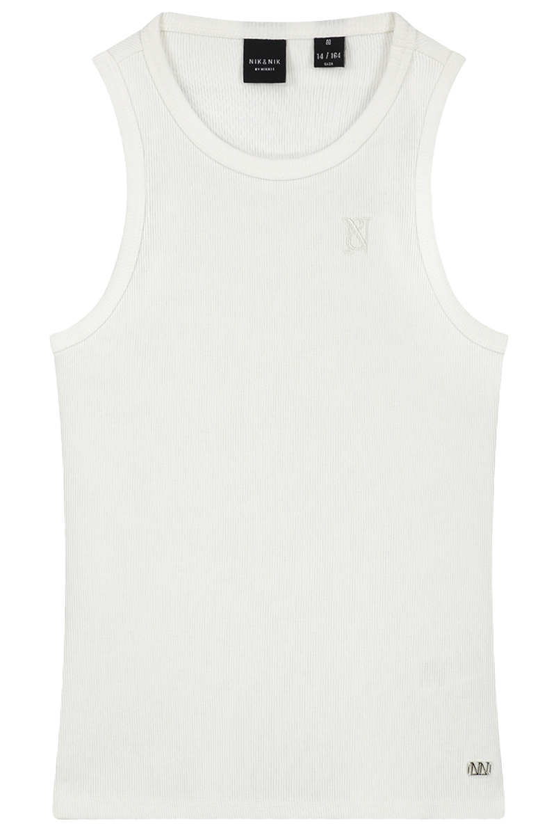 Nik & Nik Karin Singlet Ecru-1 1